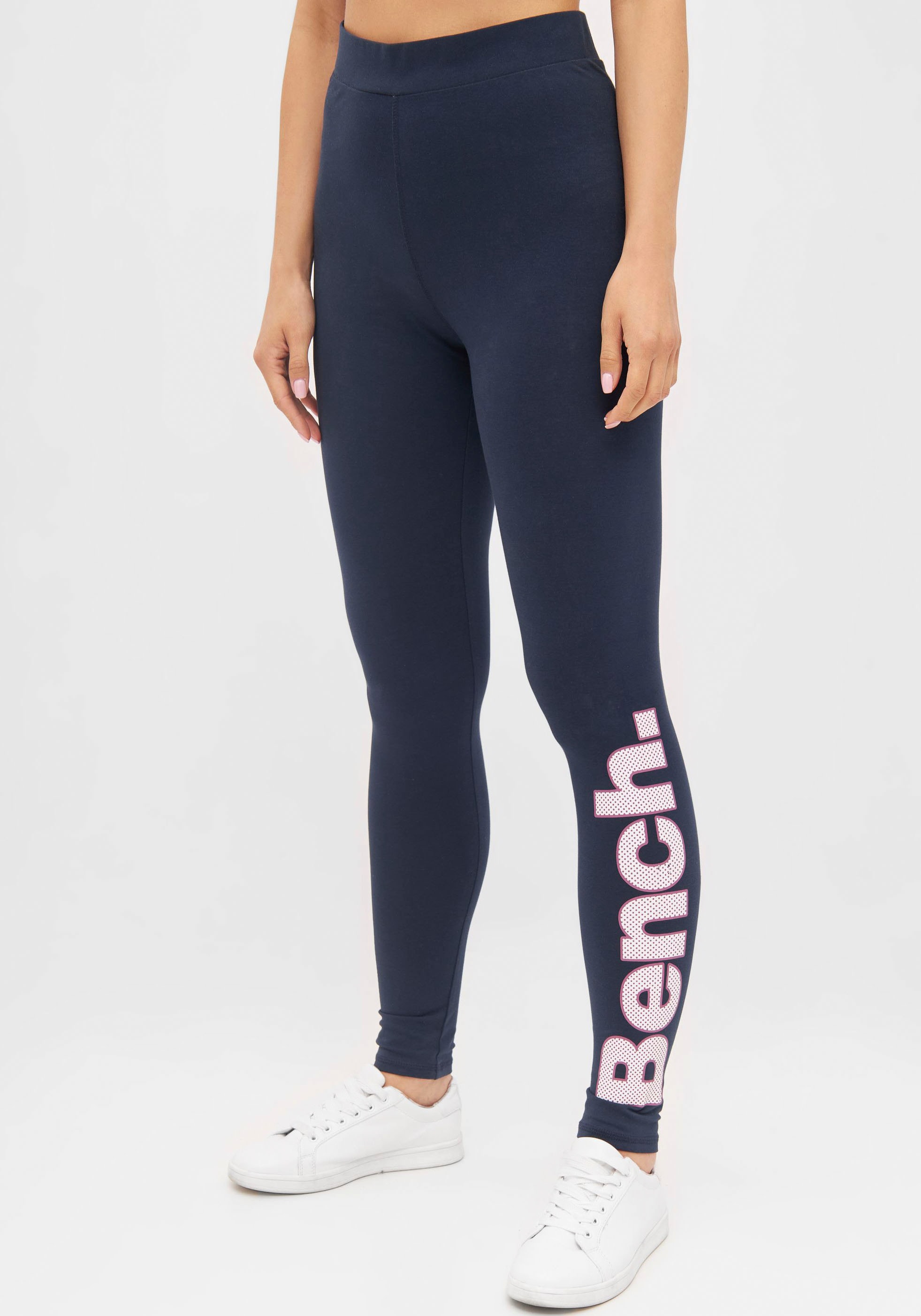 Bench. Leggings ELIRA mit Logoschriftzug, Aus Baumwolle mit Elasthan-Anteil  für eine perfekte Passform