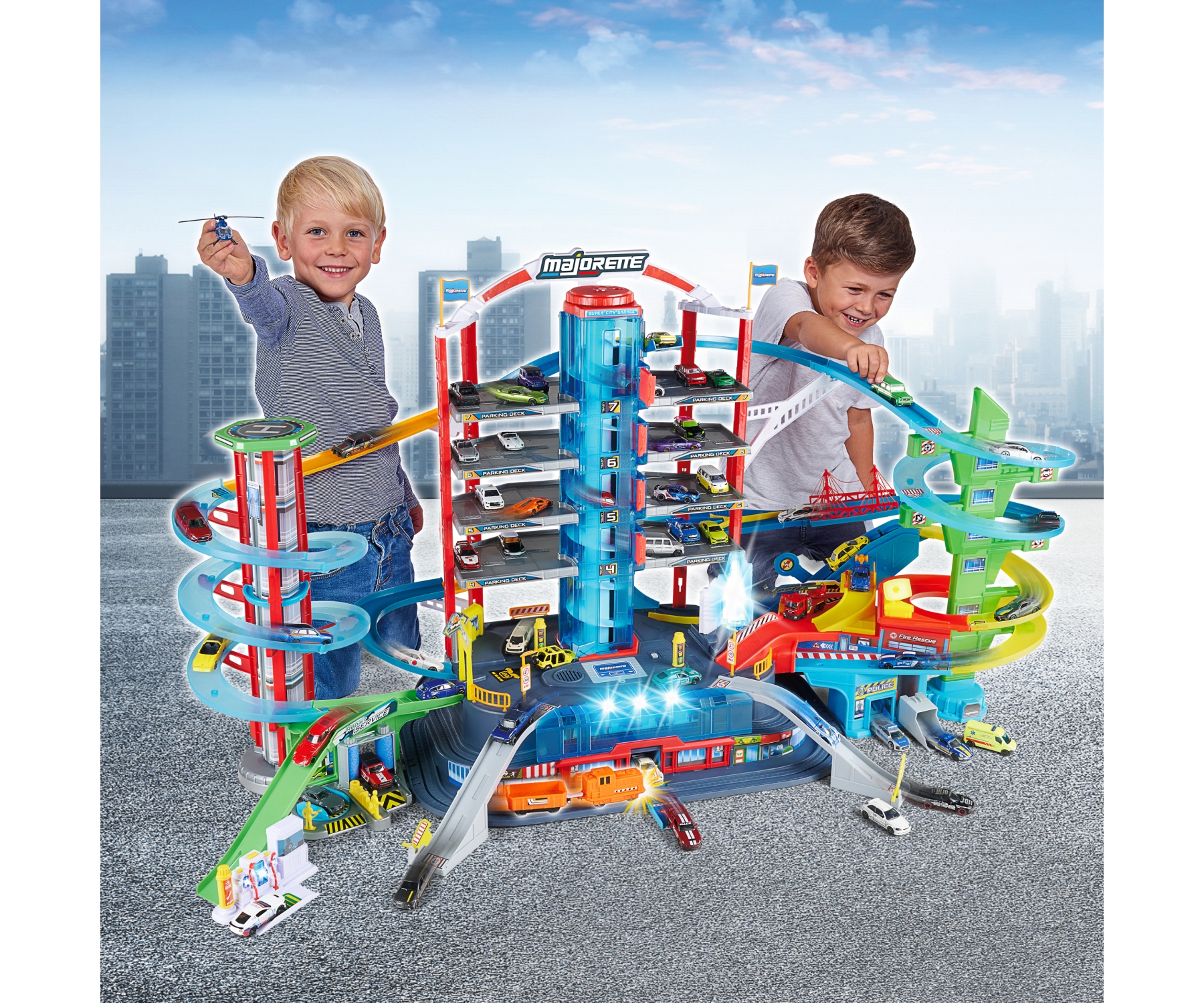 majORETTE Spiel-Parkgarage »Super City« mit Licht und Sound