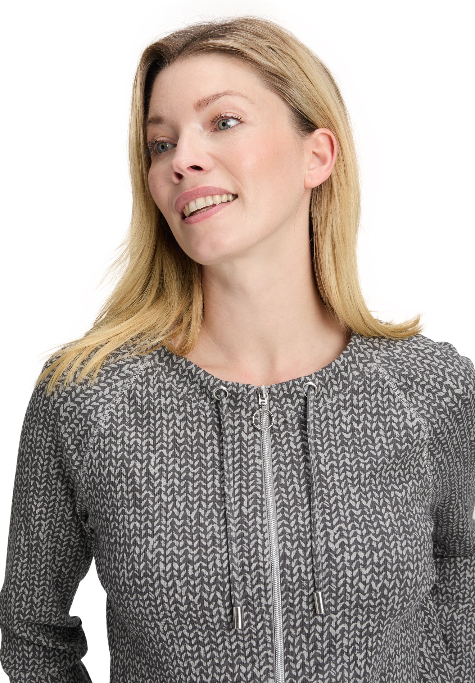 Betty Barclay T-Shirt »Shirtjacke mit Rippenstruktur«