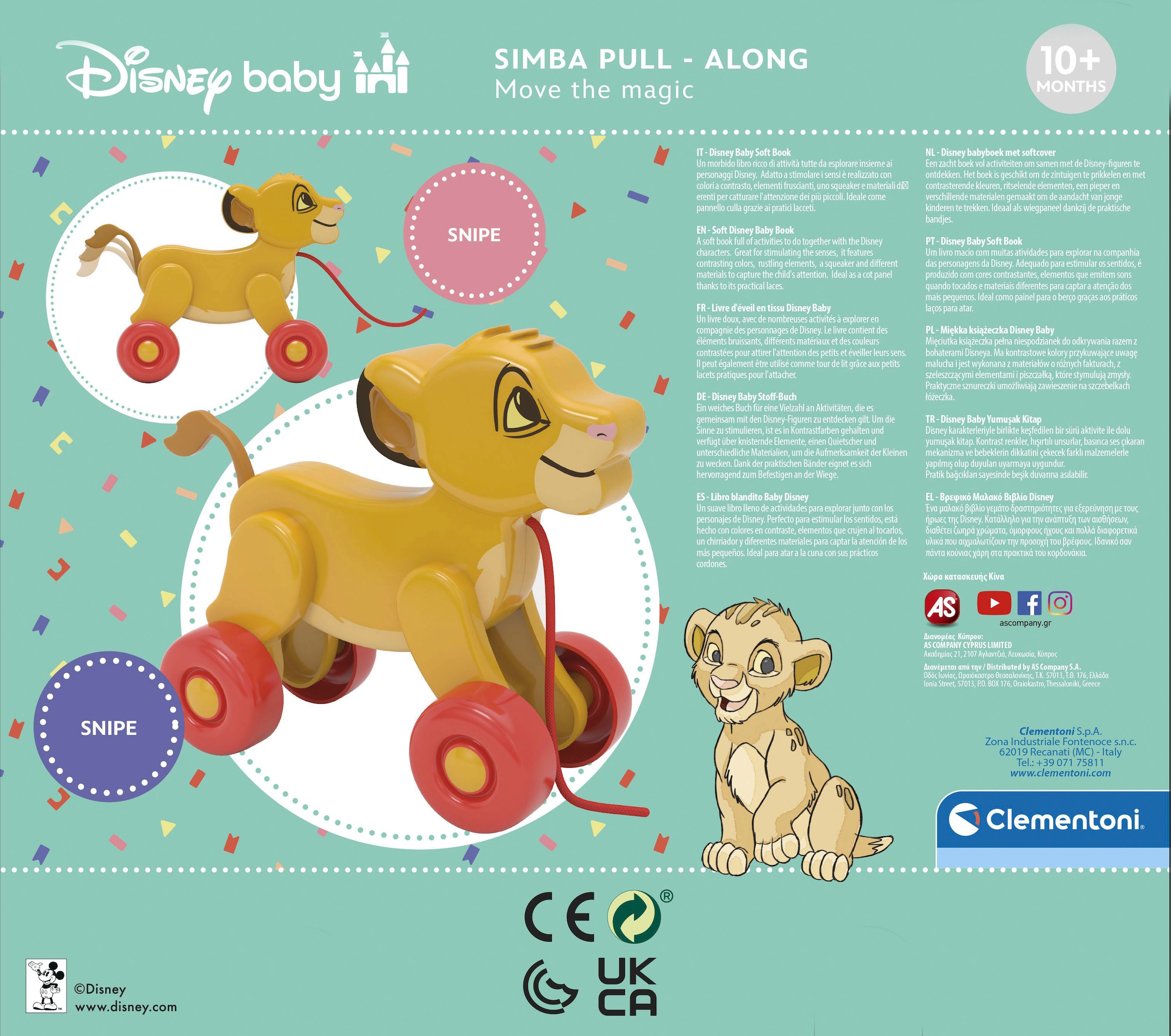 Clementoni® Nachziehspielzeug »Disney Baby, Nachzieh-Simba«, Made in Europe