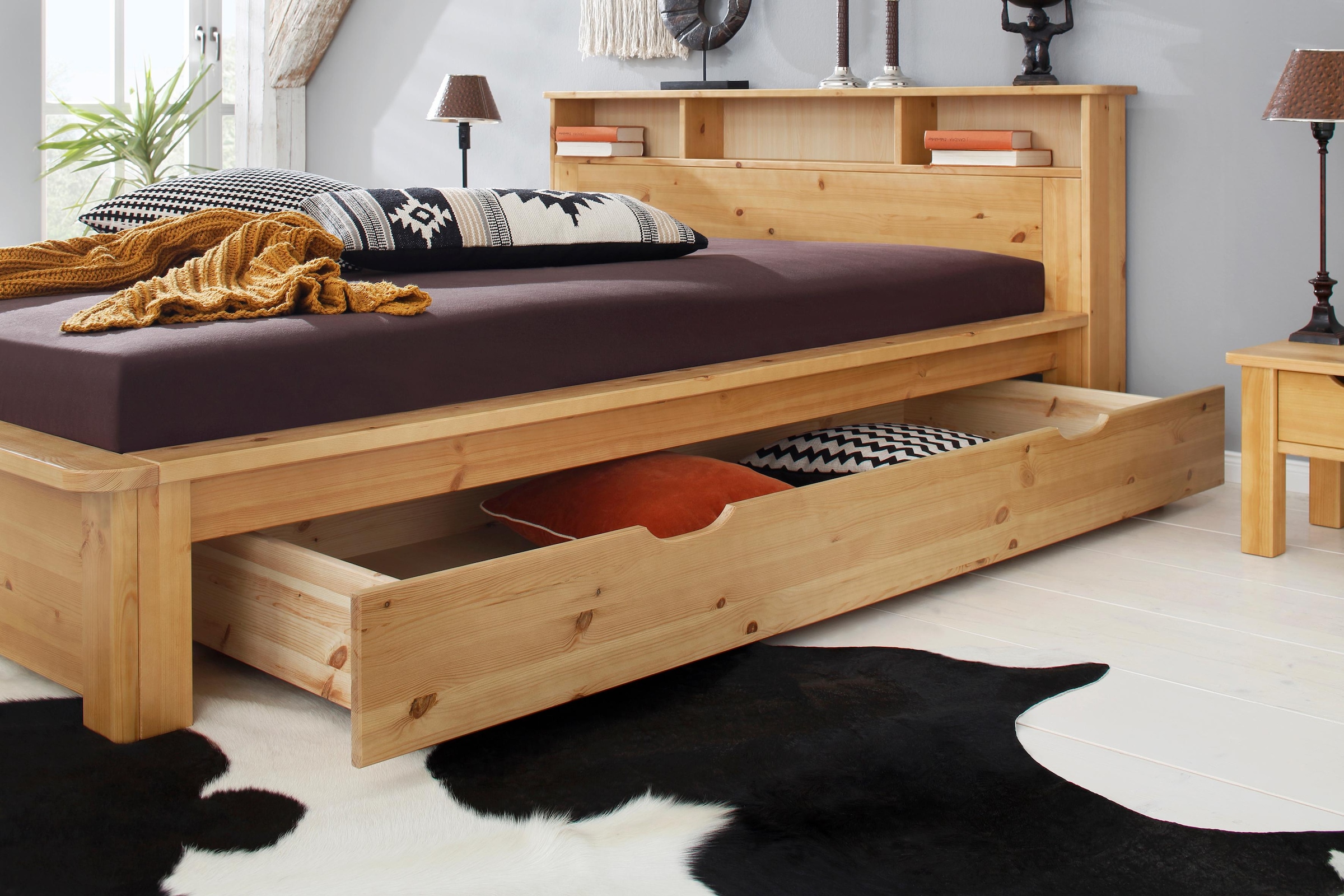 Home affaire Schubkasten »KERO«, passend zum Massivholzbett 'KERO', Breite 192 cm