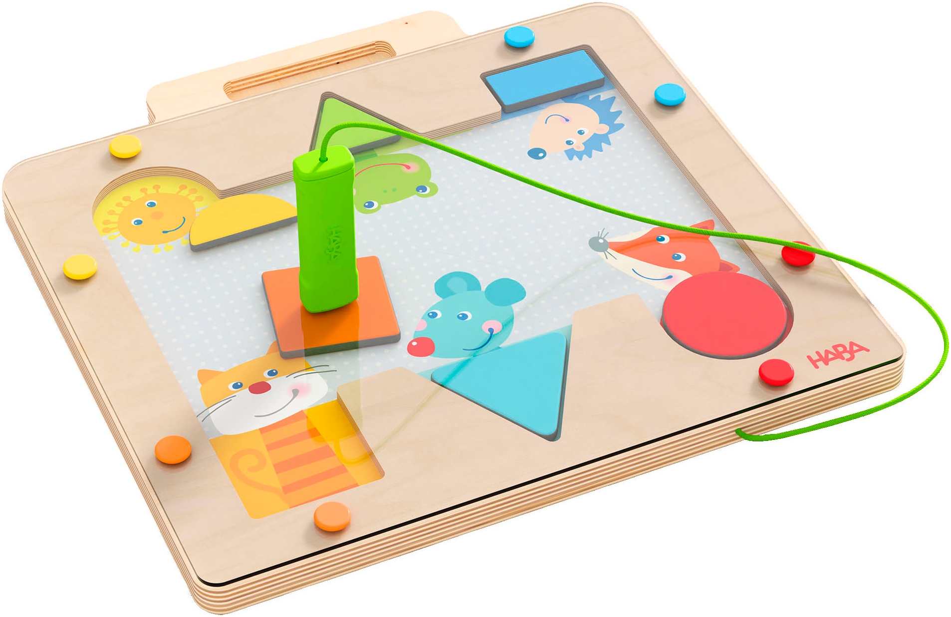 Haba Spiel »Vario Formen mit geometrischen Motivplättchen«