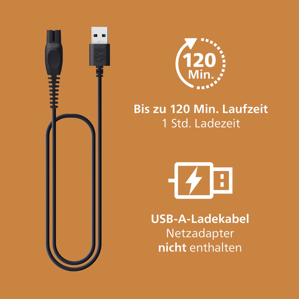 Philips Haarschneider »Serie 7000 HC7722/15« 3 Aufsätze 28 Längeneinstellungen, Turbo Modus und PowerAdapt Sensor