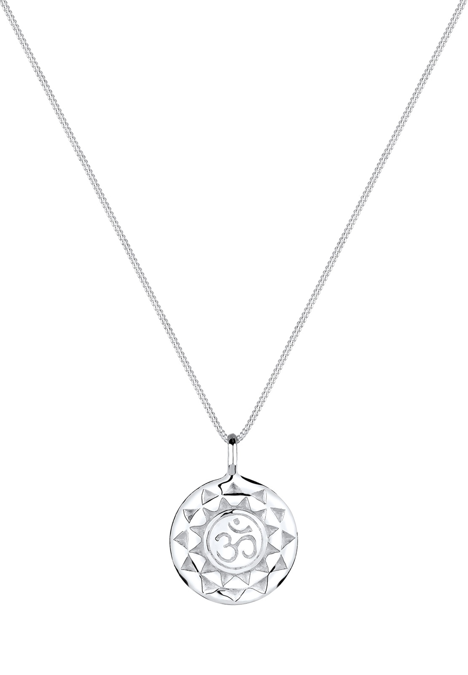 Elli Kette mit Anhänger »Halskette Yoga Mantra Om Symbol Talisman 925 Silber«