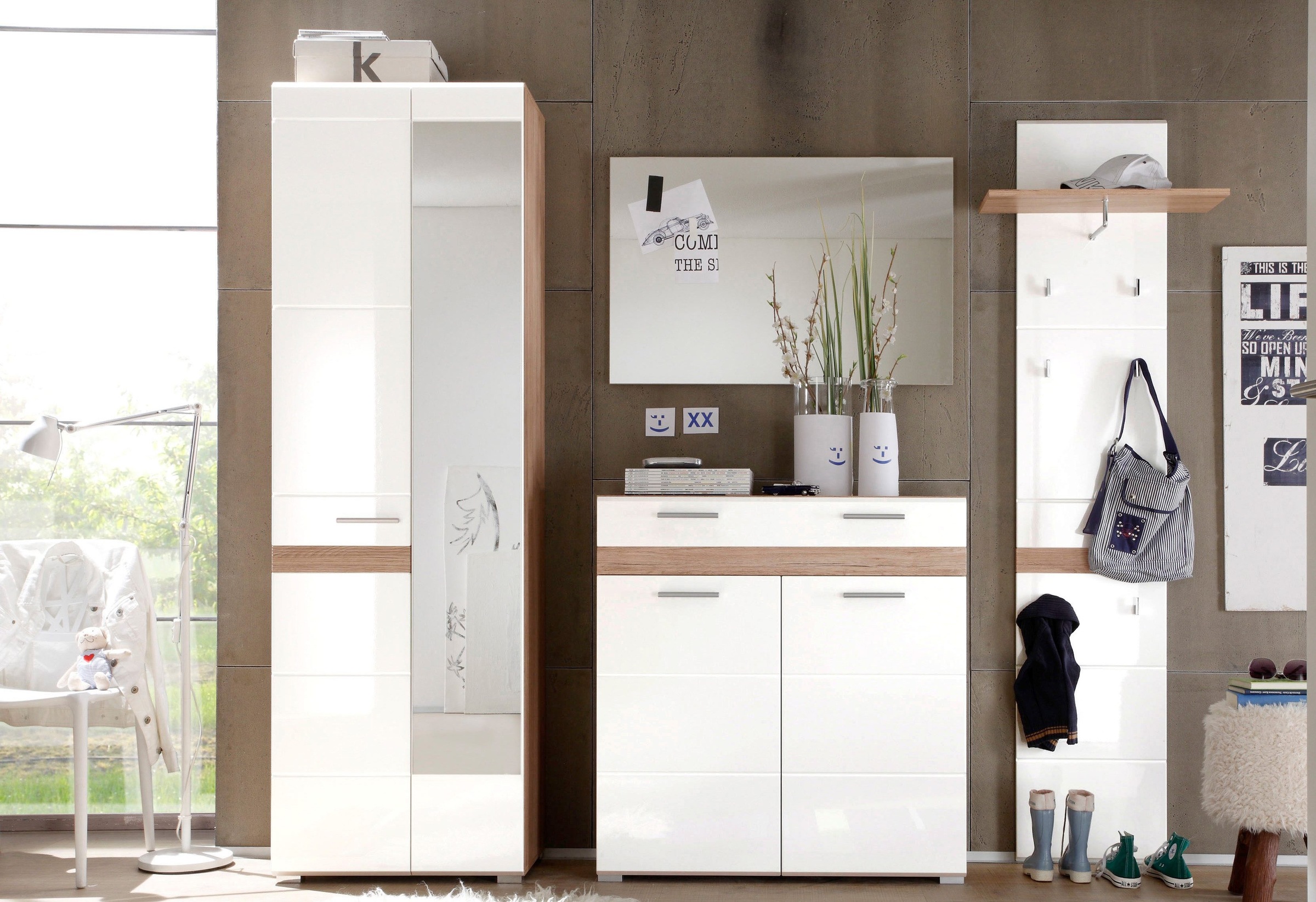 trendteam Garderoben-Set »Kuba«, (Set, 4 tlg.), mit viel Stauraum