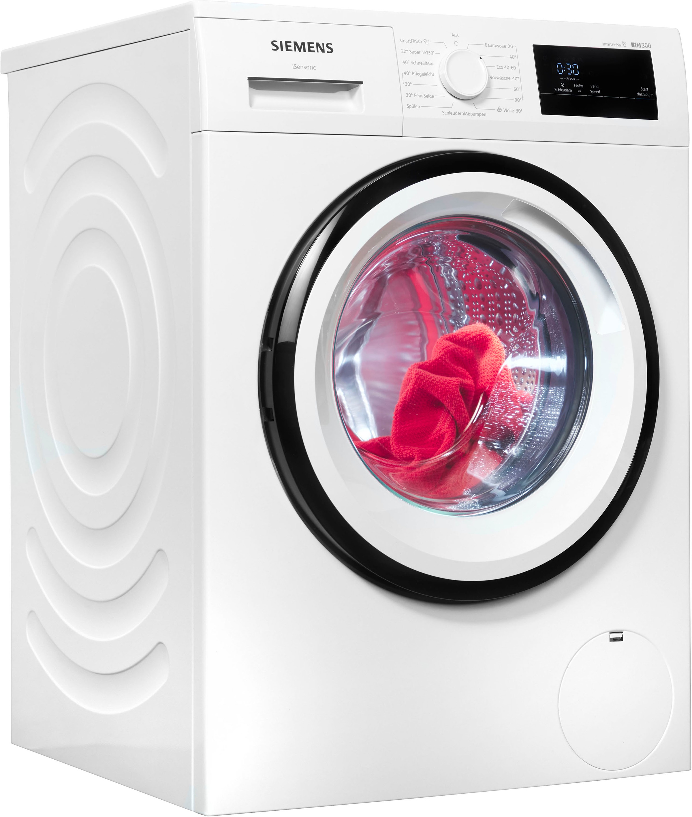 SIEMENS Waschmaschine iQ300 »WM14N0A4«, 8 kg, 1400 U/min, smartFinish – Bügelhilfe