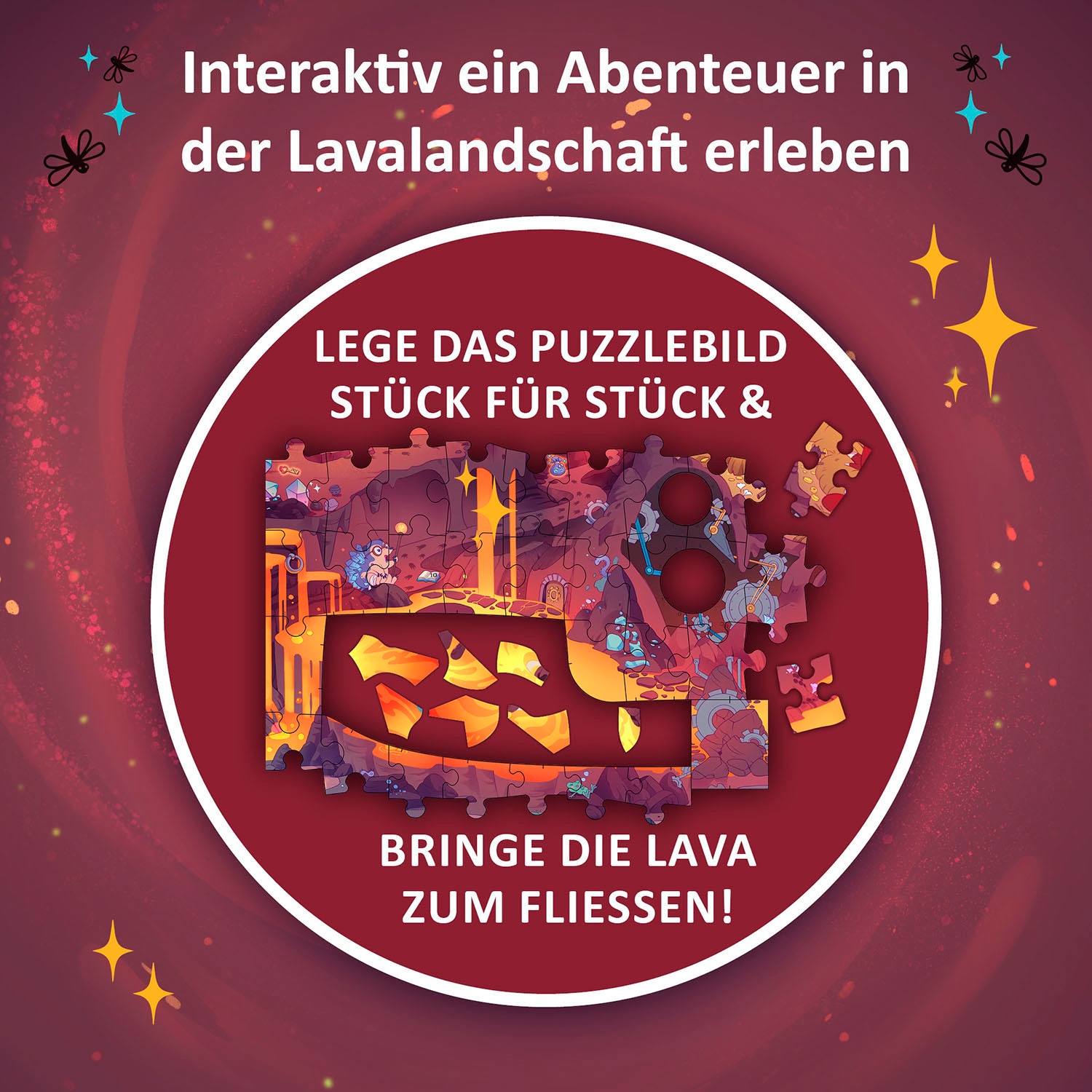 Kosmos Puzzle »Adventure Puzzle In den Tiefen des Vulkans«, Made in Germany