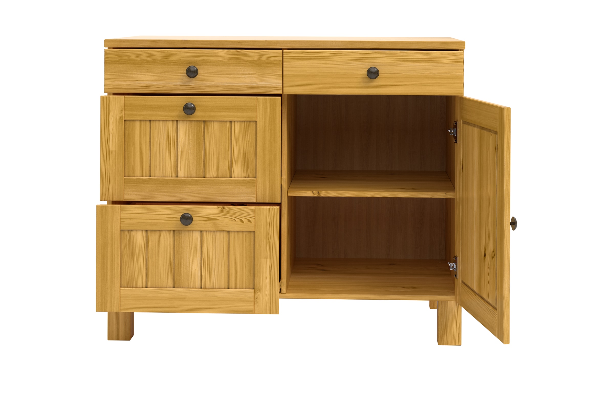 Home affaire Unterschrank »Alby2«, Mit Metallgriffen, Breite 100 cm