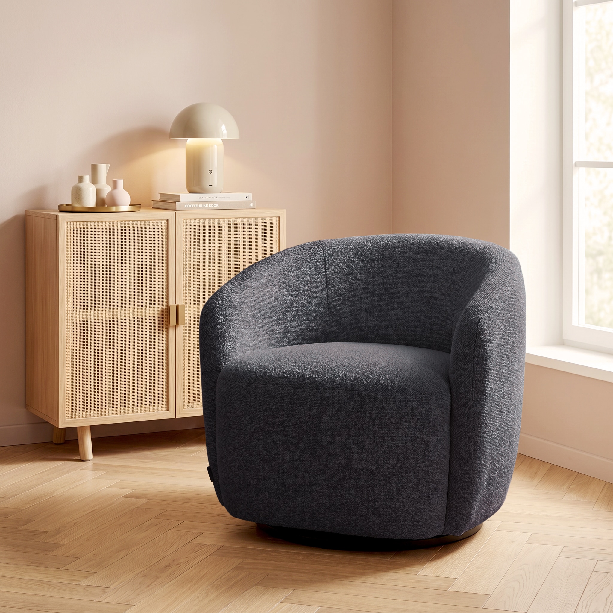LeGer Home by Lena Gercke Drehsessel »ZAYRA Lese-Sessel, TV-Sessel, Loungesessel« 360° drehbar, Webstoff