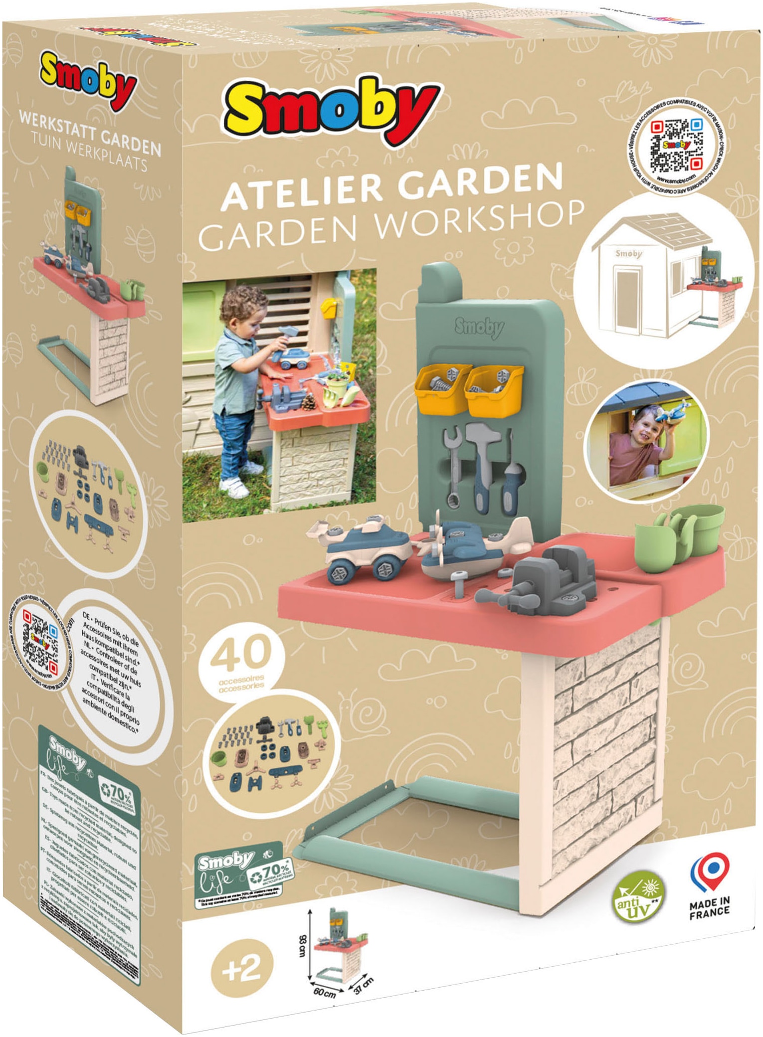 Smoby Spielhaus »Smoby Life Werkbank« Made in Europe