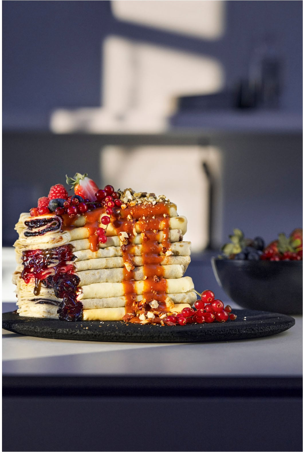 WMF Crêpesmaker »LONO Crêperie, abnehmbare, spülmaschinengeeignete Platte«, 1600 W, Ø 33 cm, inkl. Crepes-Wender und Teigverteiler, 6 Hitzestufen, Überflussrand