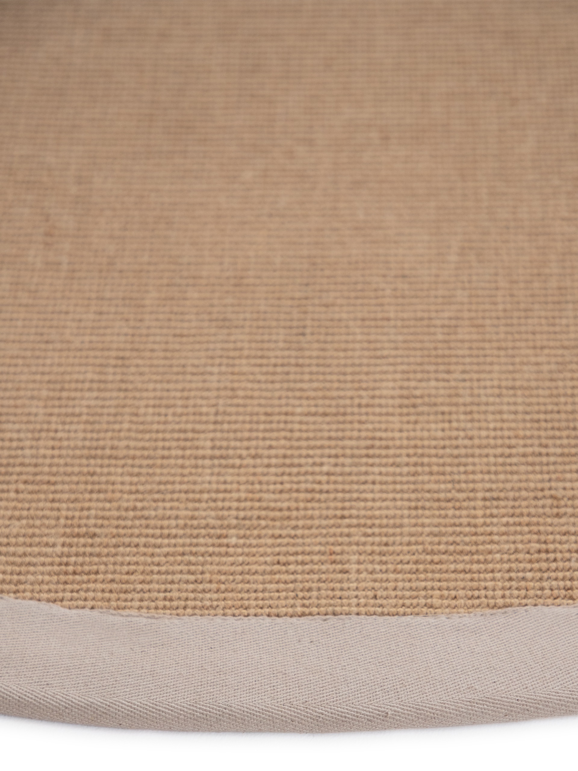 carpetfine Sisalteppich »Sisal«, rund, 5 mm Höhe, mit farbiger Bordüre, Anti-Rutsch Rückseite