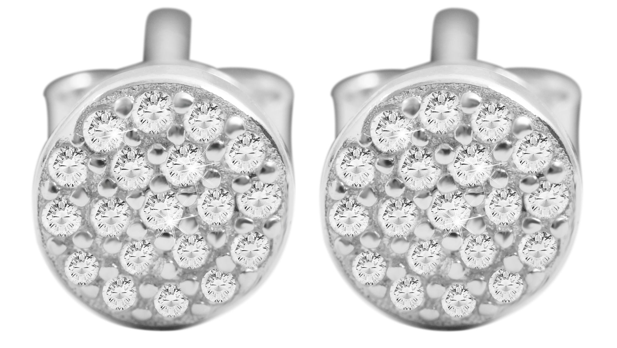 Adelia´s Paar Ohrstecker »Damen Ohrringe ¿ Ohrstecker aus 925 Silber mit Zirkonia«