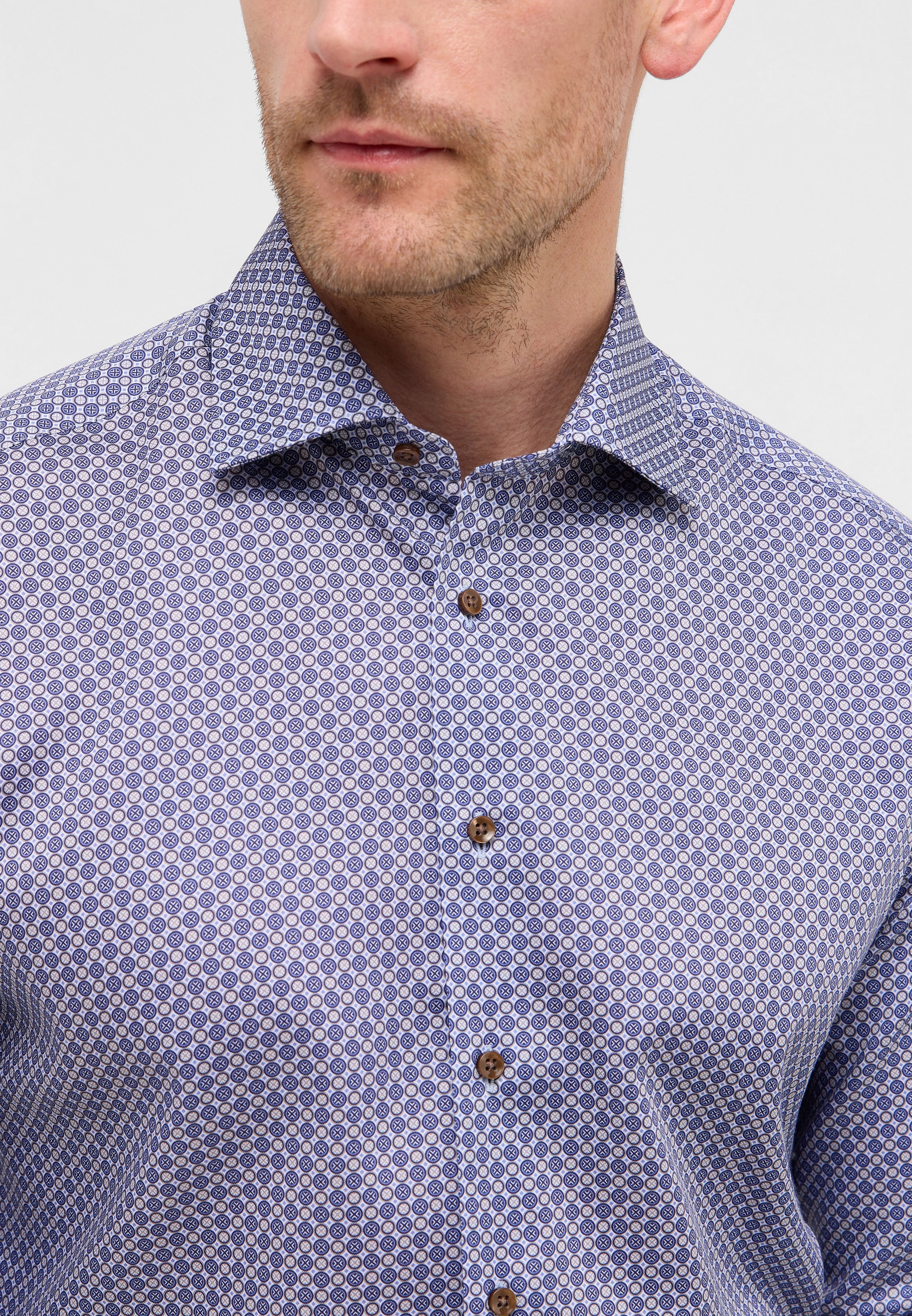 Eterna Langarmhemd »MODERN FIT«, NON IRON (bügelfrei)