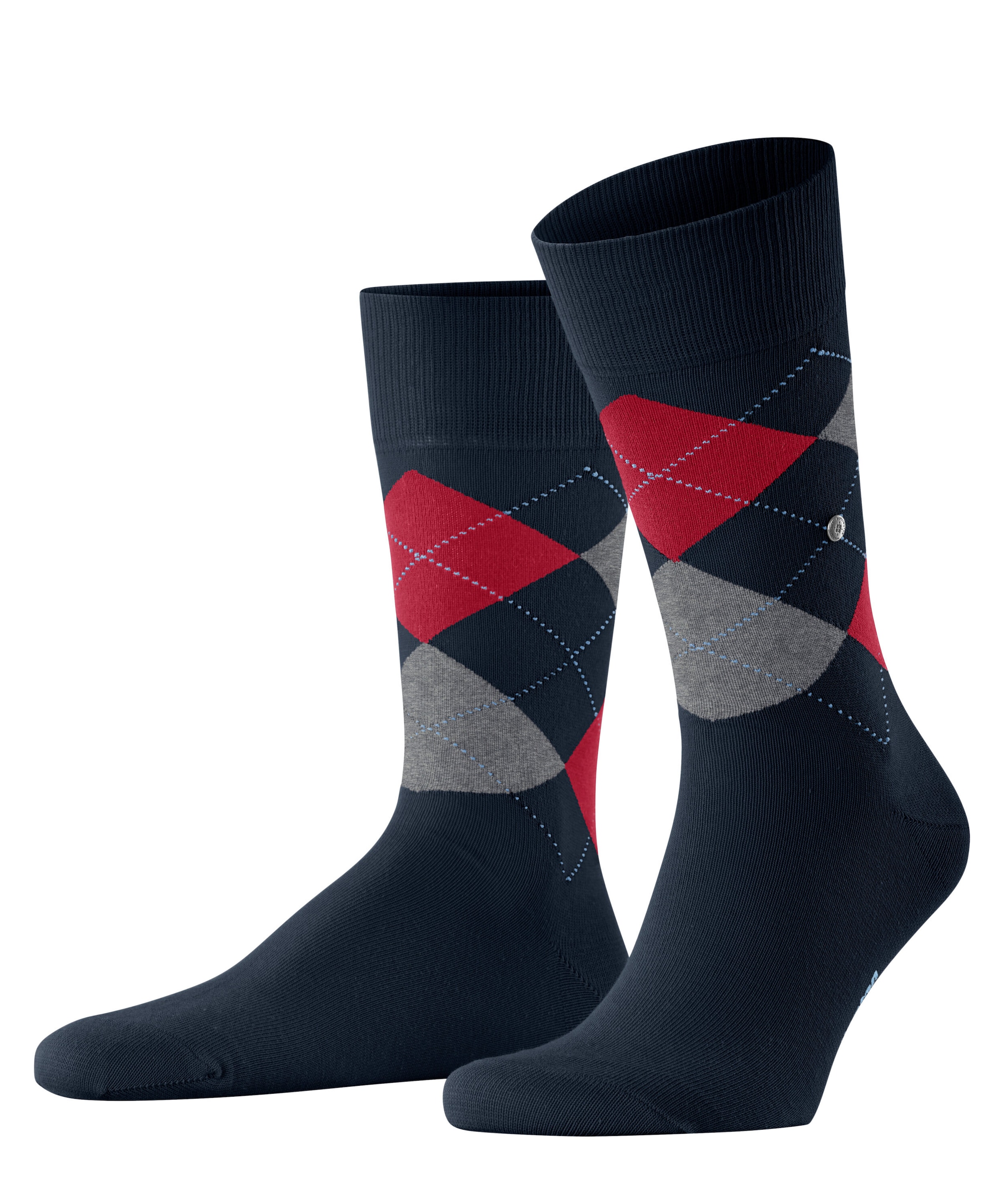 Burlington Socken »King« Einheitsgröße 40-46, Argyle-Muster, Burlington-Clip