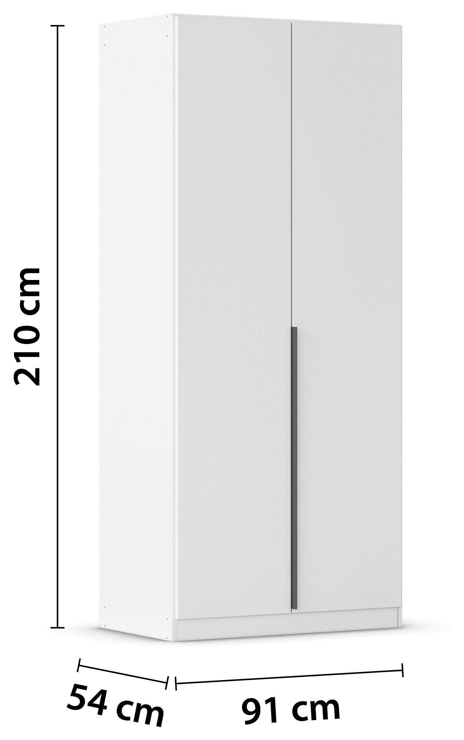 rauch Drehtürenschrank »Kleiderschrank Schrank Garderobe AGORDO TOPSELLER Schlafzimmer« in zwei Griff-Farben, Breiten 91-360 cm, Dekor- oder Hochglanzfront,  durchdachte Innenausstattung, in 7 Breiten und 2 Höhen MADE IN GERMANY