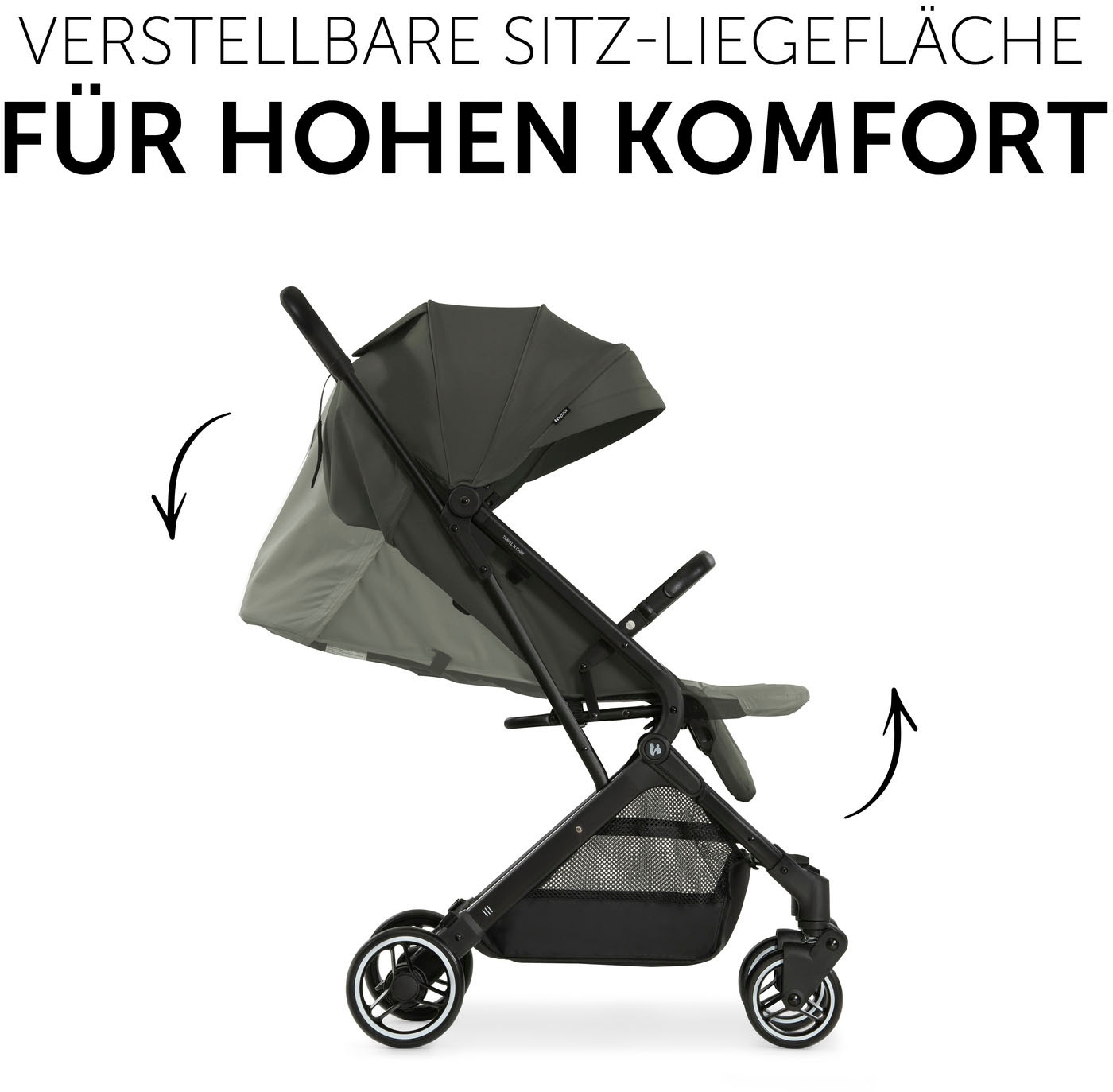 Hauck Kinder-Buggy »Travel N Care, dark olive«, 22 kg