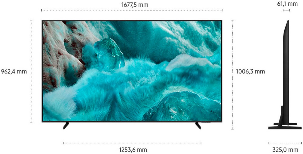 Samsung QLED-Fernseher »GQ75Q7FAAU«, 4K Ultra HD, Smart-TV, Quantum HDR, Knox Security, Art Store, 3D Sound, Gaming Hub, AI TV
