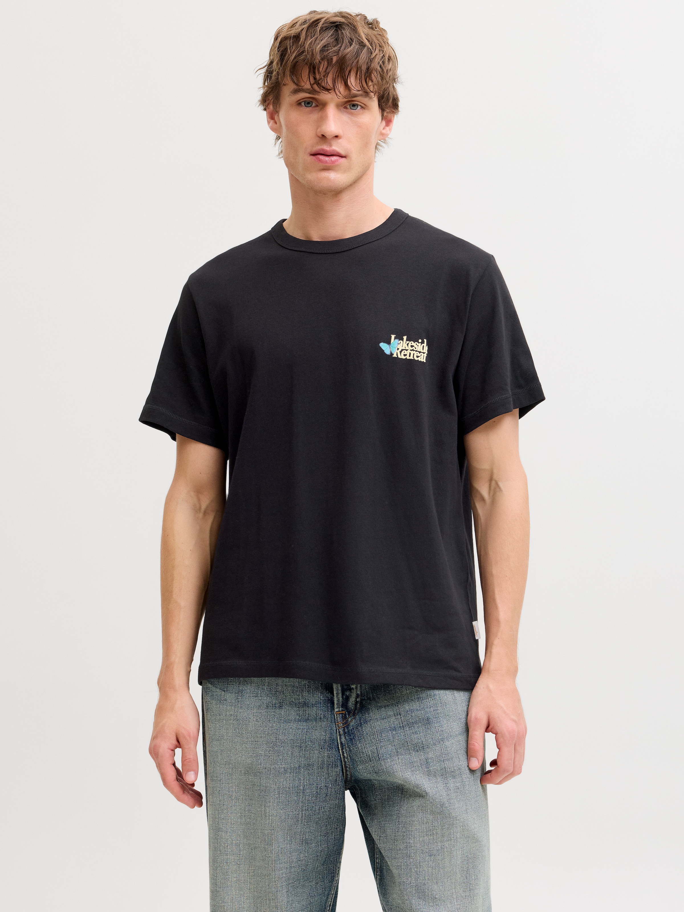 Jack & Jones T-Shirt »JORMONTAUK MULTICOLOR GRAPHIC TEE CN«
