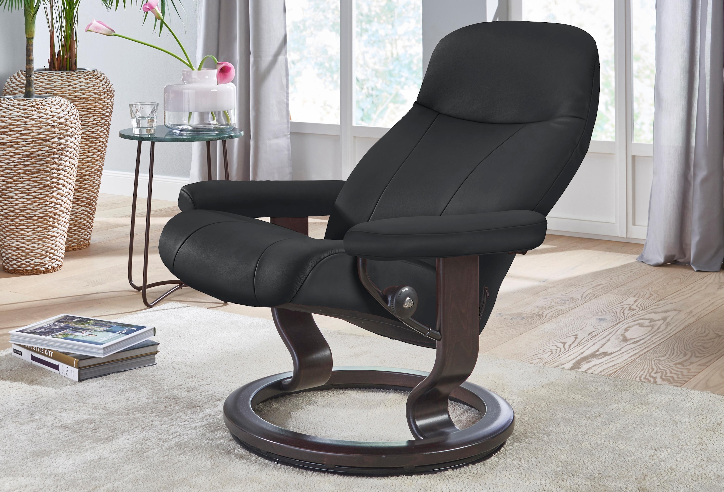 Stressless® Relaxsessel »Garda«, mit Classic Base, Größe L, Gestell Wenge