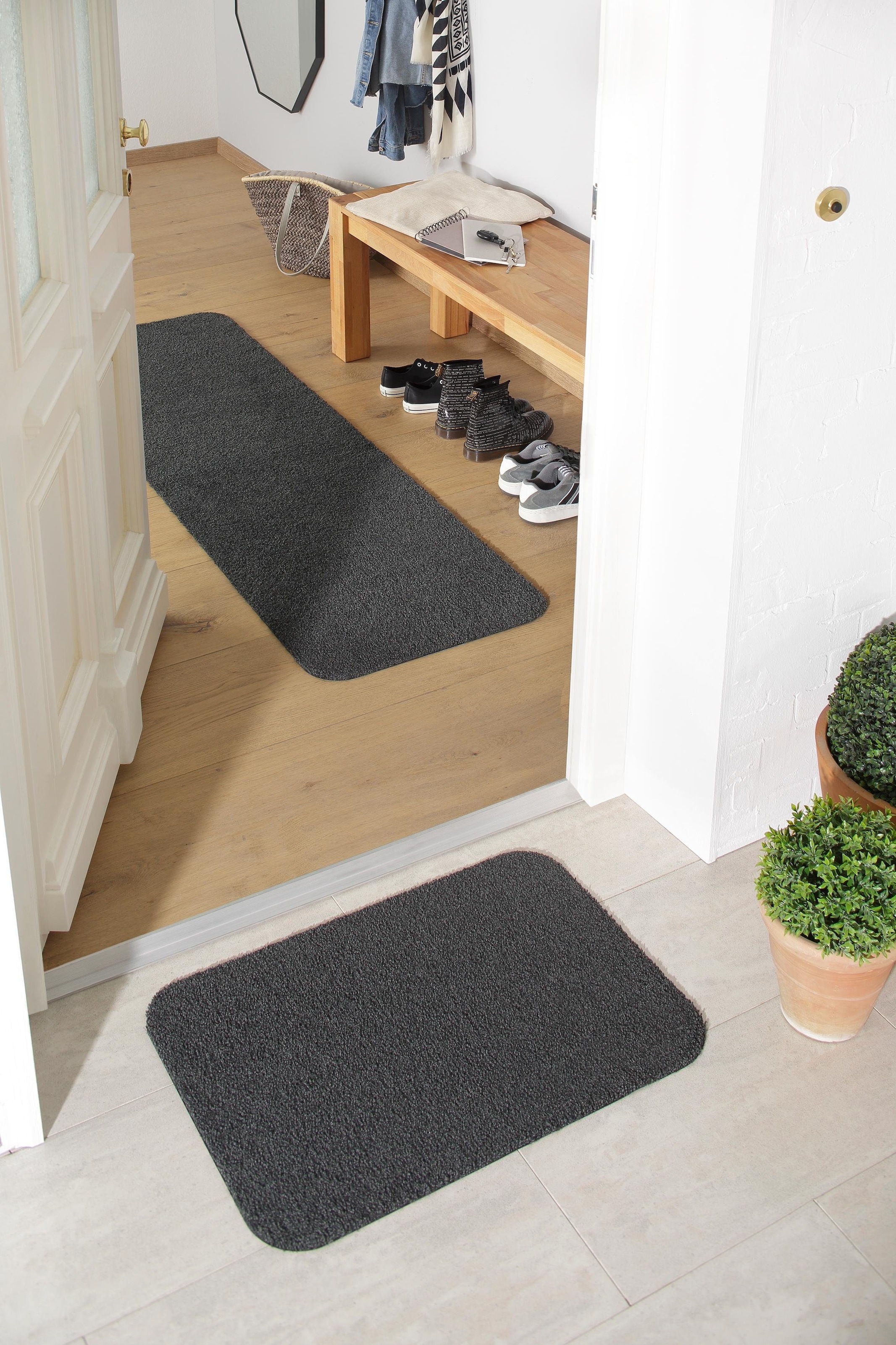 my home Läufer »Willa«, rechteckig, 9 mm Höhe, Schmutzfangläufer, In- und Outdoor geeignet, waschbar