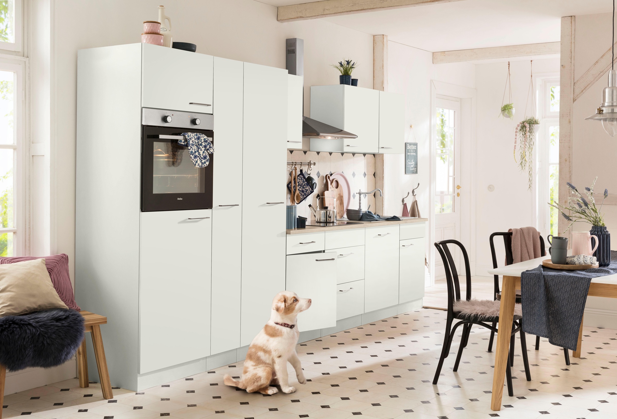 wiho Küchen Küchenzeile »Zell«, ohne E-Geräte, Breite 360 cm kaufen bei OTTO | Vorratsschränke