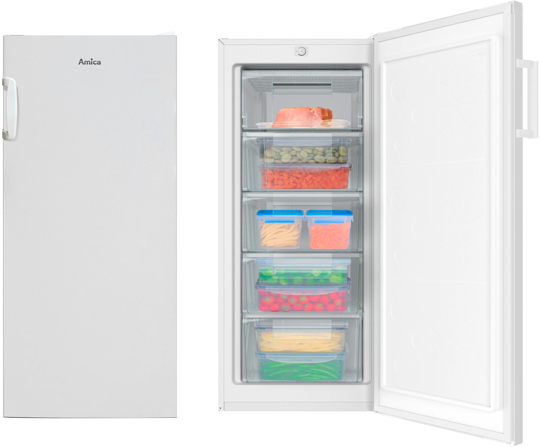 Amica Gefrierschrank »GS 321 120 W«, 125,9 cm hoch, 54 cm breit