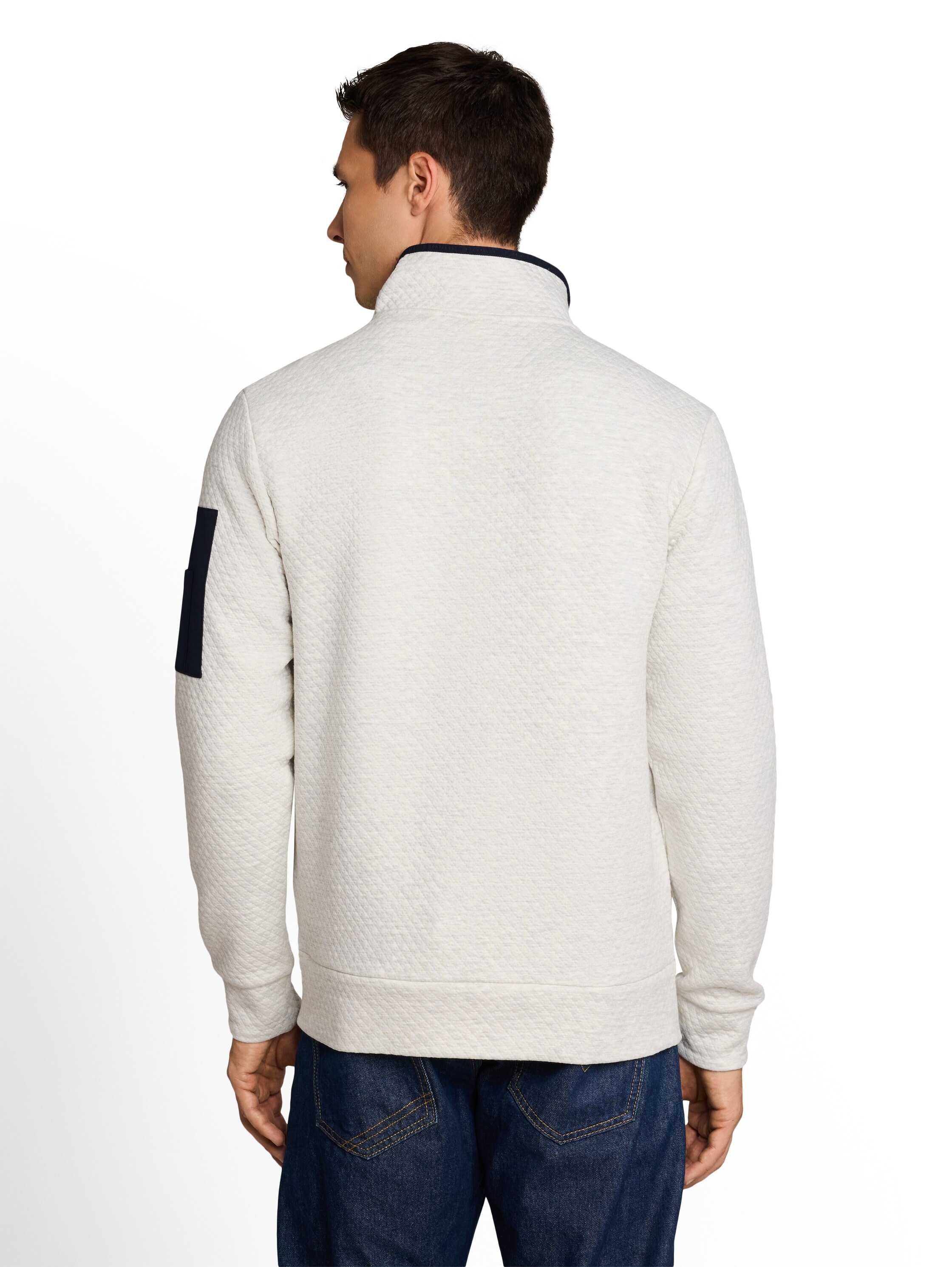TOM TAILOR Sweatjacke Praktischer Stehkragen mit Reißverschluss / Sportiver Look