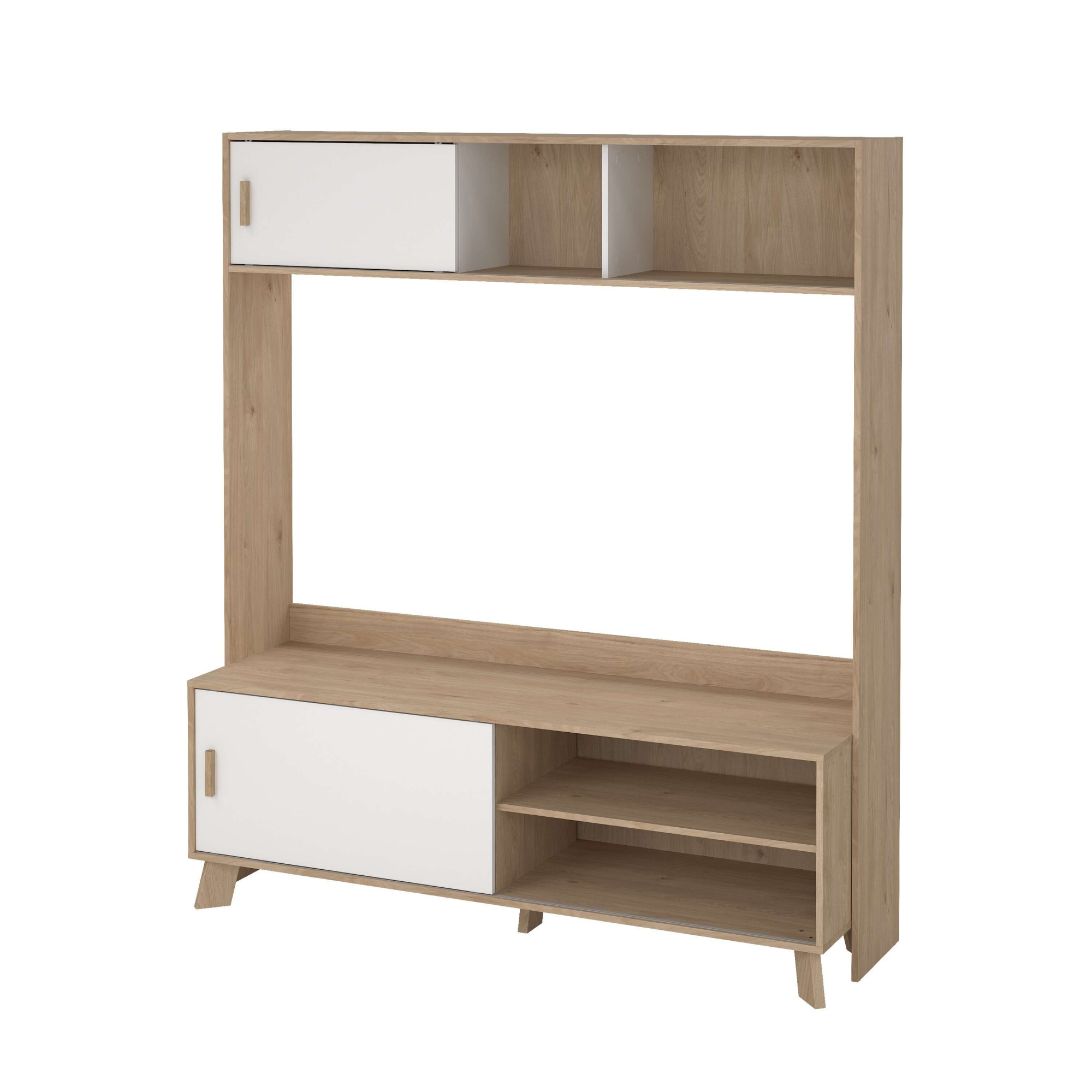 andas TV-Schrank »Ikast TV-Möbel, TV-Wand, Wohnwand, TV-Regal, TV-Element«, 2 Schiebetüren, Breite 159 cm, Höhe 181 cm