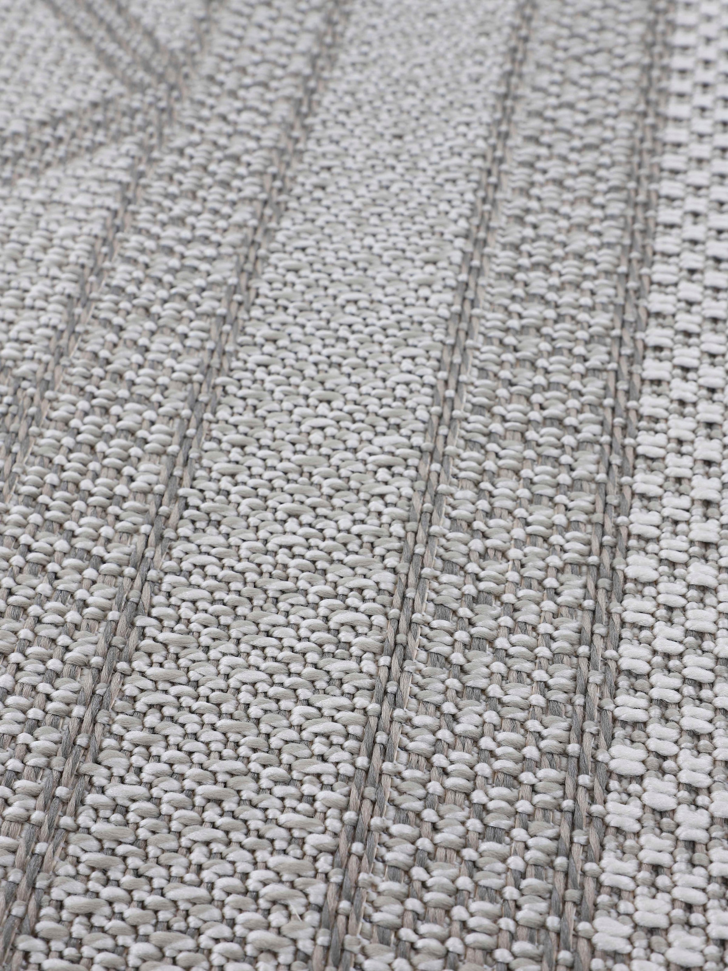 carpetfine Teppich »Boho 104 ,   auch als Läufer erhältlich« rechteckig 4 mm Höhe robustes Flachgewebe, Sisal Optik, UV-beständig, In- und Outdoor