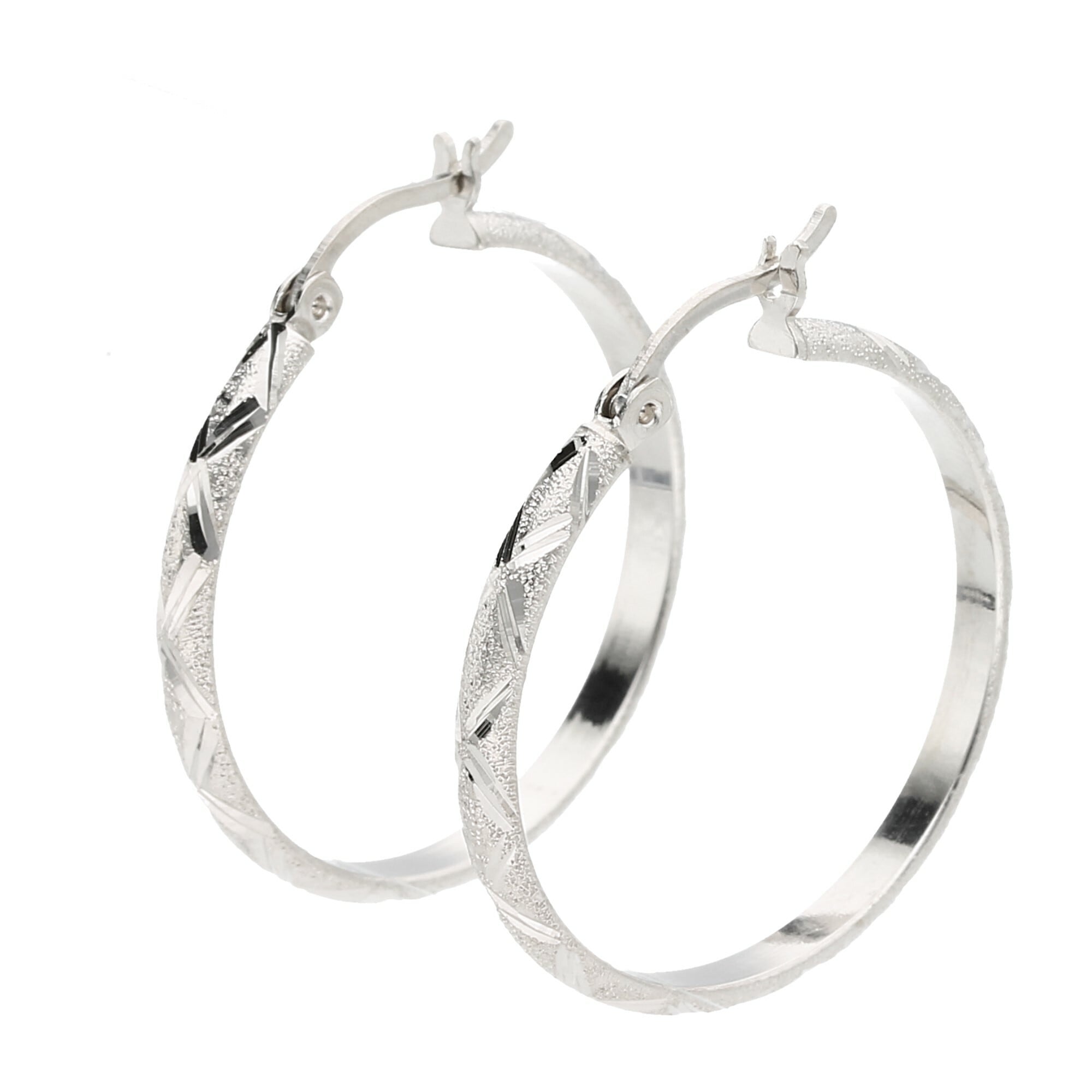 Smart Jewel Paar Creolen »Creolen diamantiert, Silber 925«