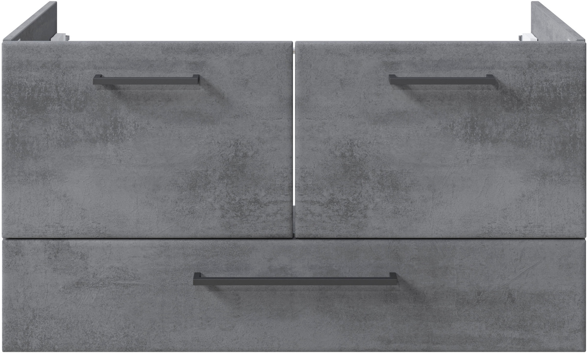 Saphir Badmöbel-Set »Quickset 945 3-teilig, Keramik-Waschtisch mit LED-Spiegelschrank«, (4 St.), Midischrank, 6 Türen, 3 Schubladen, 8 Einlegeböden, inkl. Türdämpfer