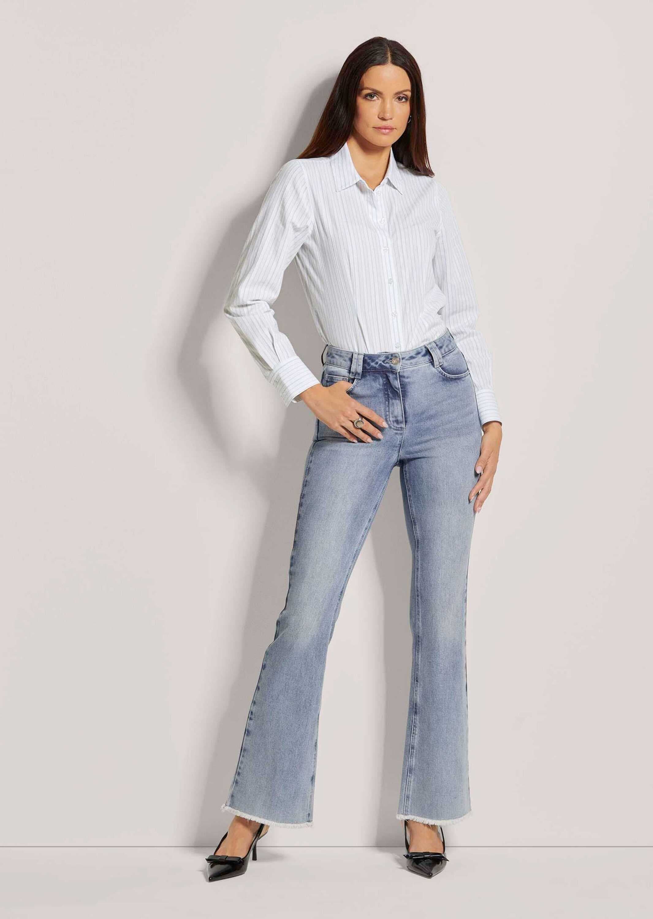 MADELEINE Regular-fit-Jeans »Jeans Weite Jeans - leicht ausgestellt«