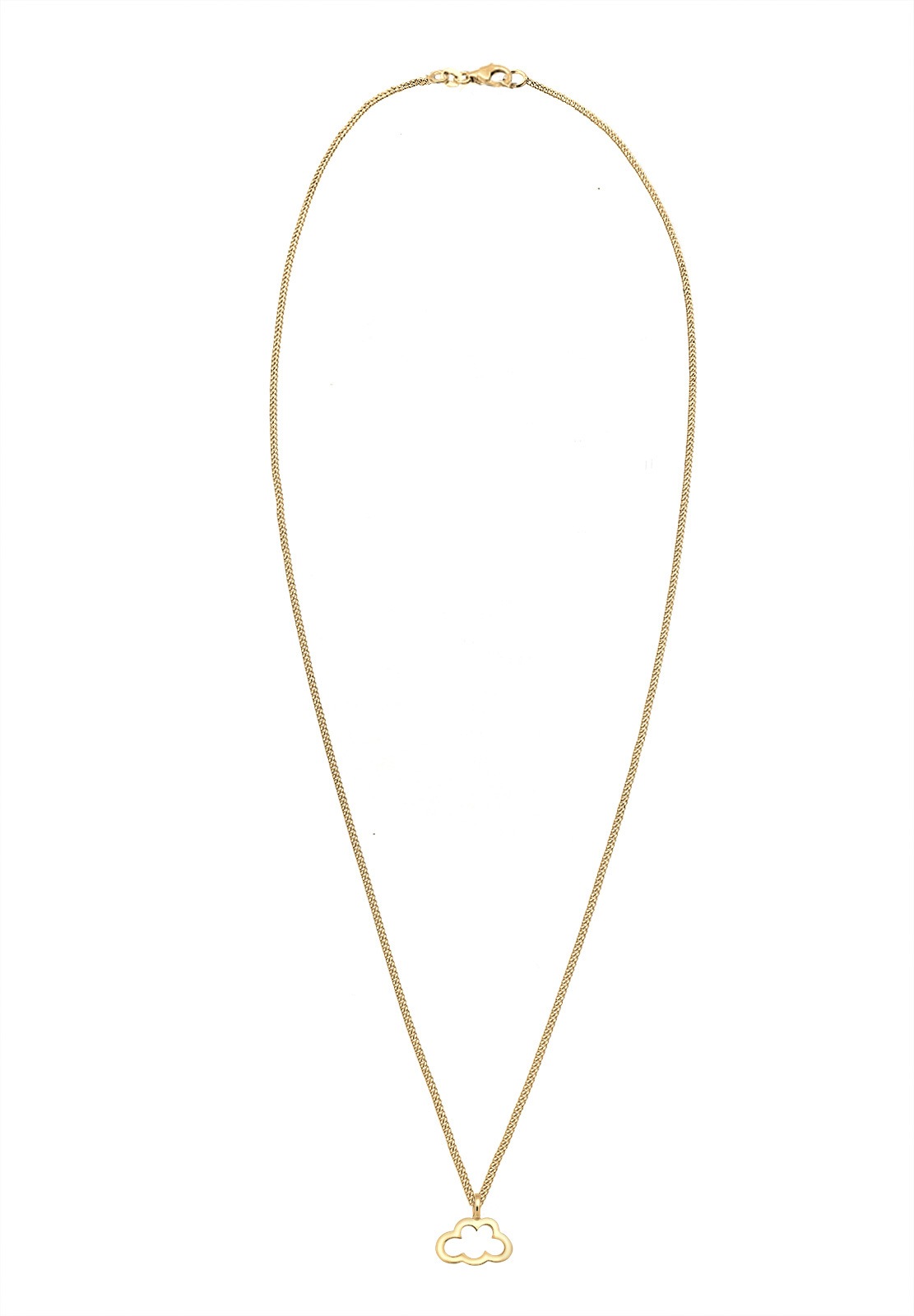 Elli Kette mit Anhänger »Halskette Wolke Anhänger 925 Sterling Silber vergoldet«