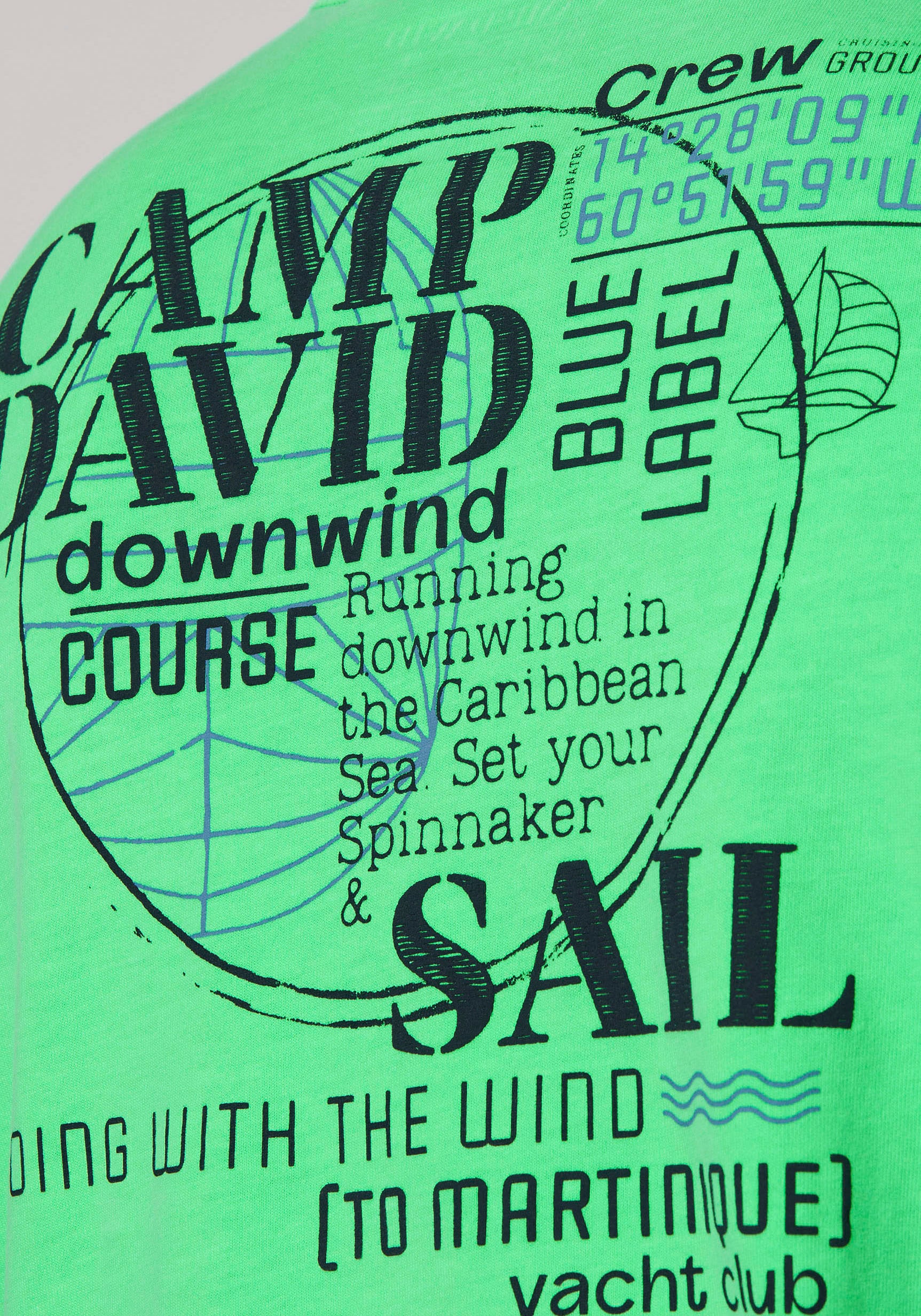 CAMP DAVID Langarmshirt, mit Rücken-Print