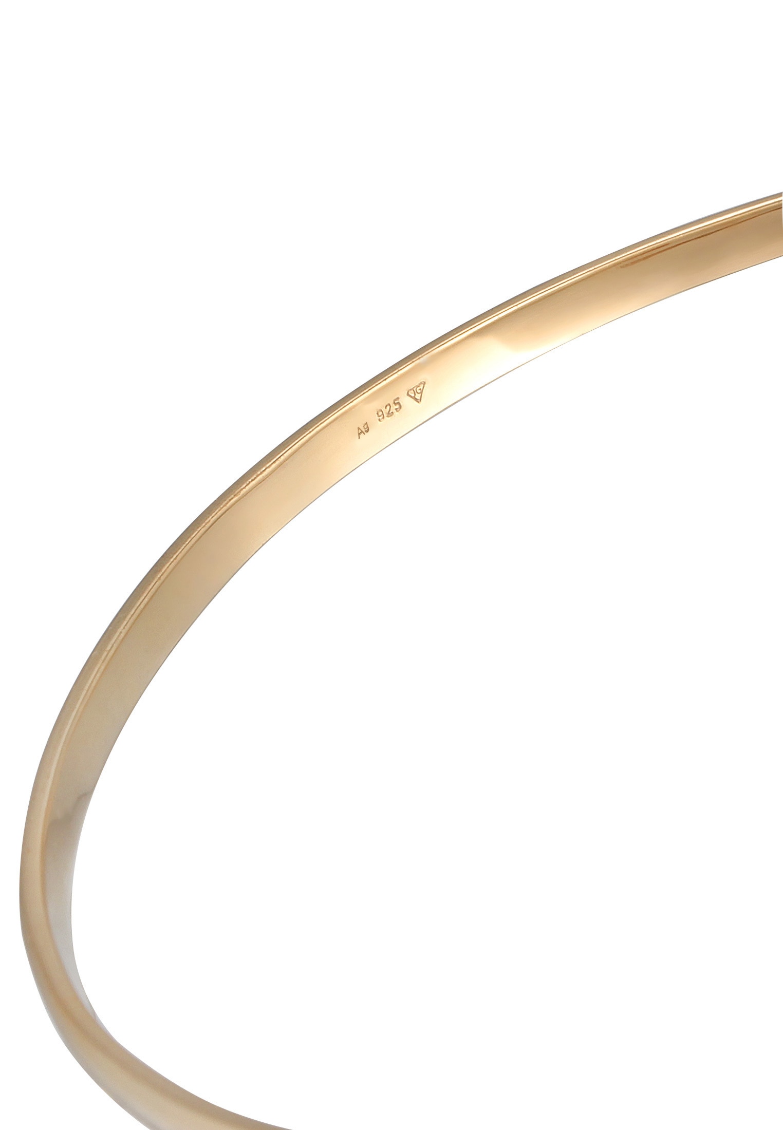 Elli Armreif »Armband Armreif Offen Elegant 925 Silber vergoldet«