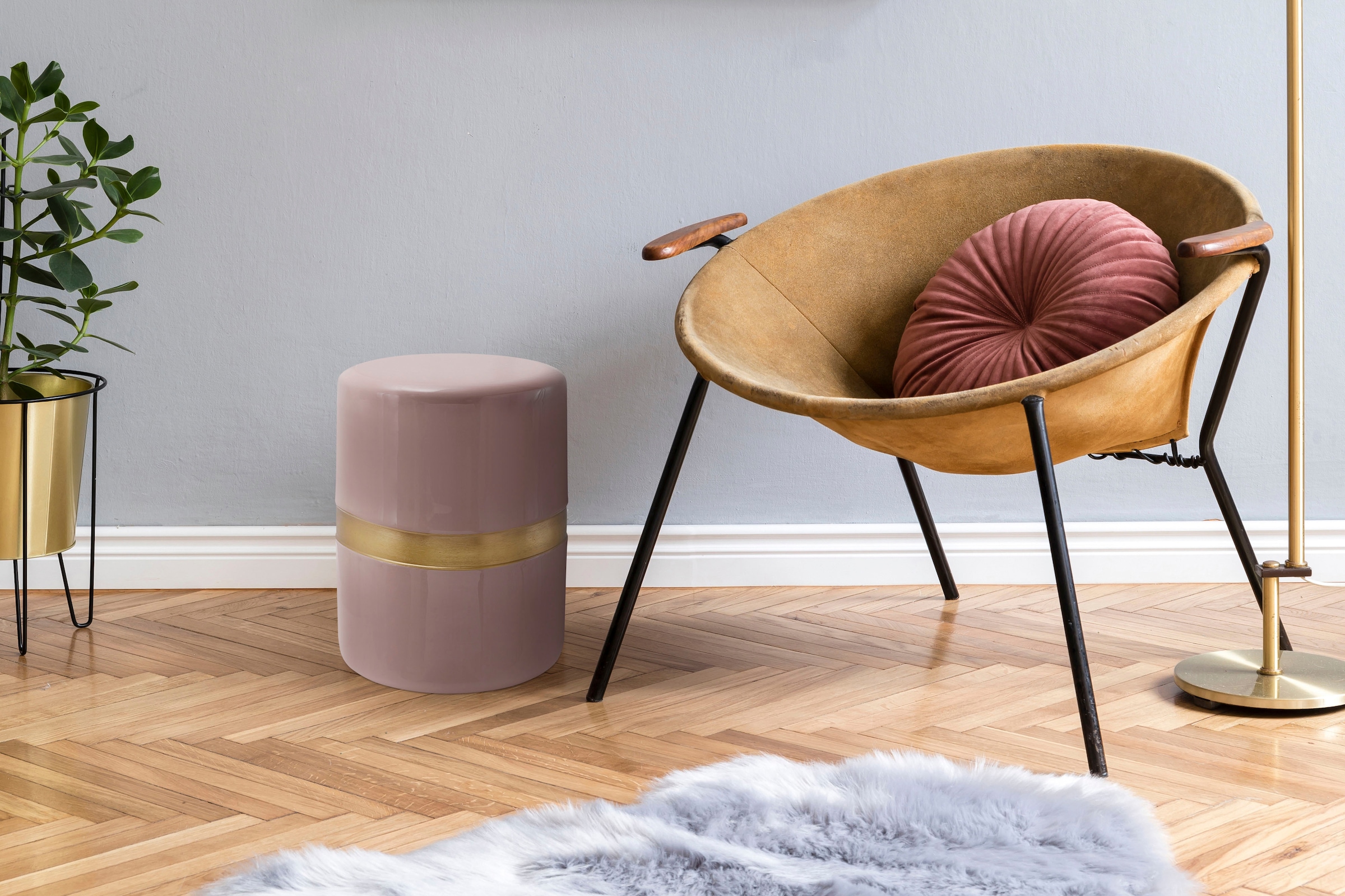 Kayoom Beistelltisch »Art Deco 475, Abstelltisch aus Metall,funktional und stabil« 1 Stk. tlg. Dekorativ, glanzvolle Lackierung, stilvolles Design