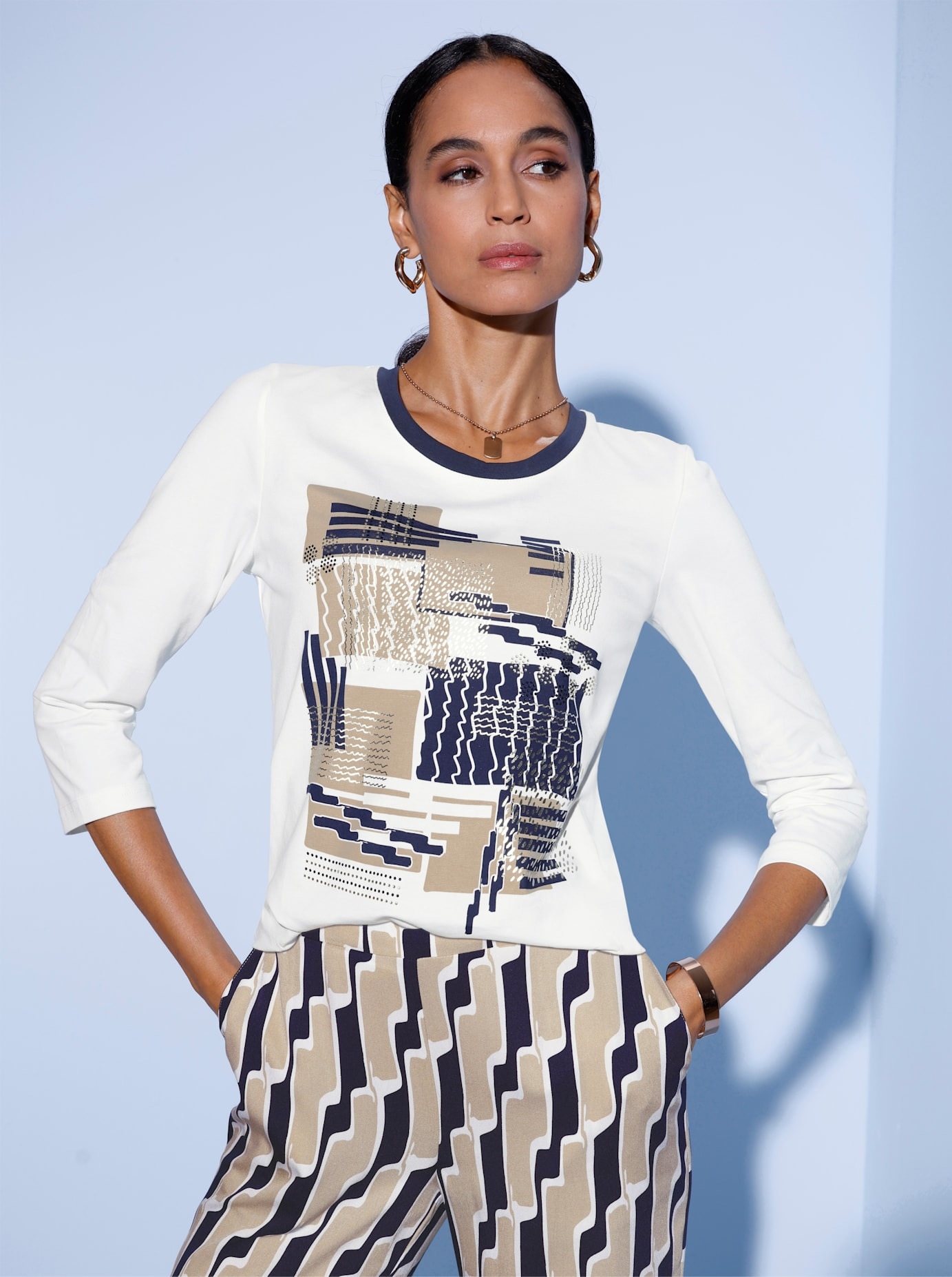 creation L 3/4-Arm-Shirt »Shirt« 1 tlg.