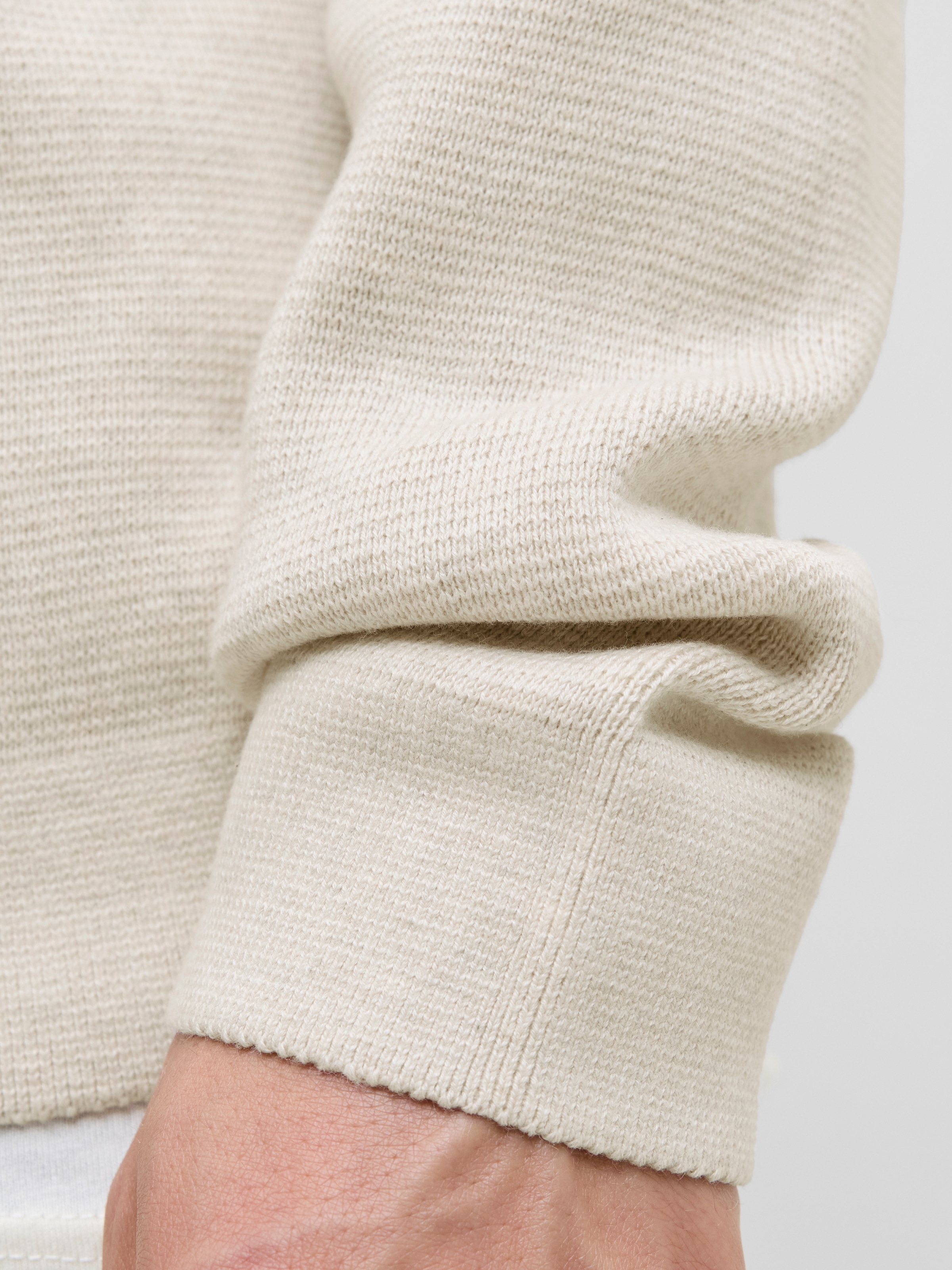 Jack & Jones Troyer »JPRBLAMILANO STITCH KNIT HALF ZIP SN«, mit kurzem Reißverschluss