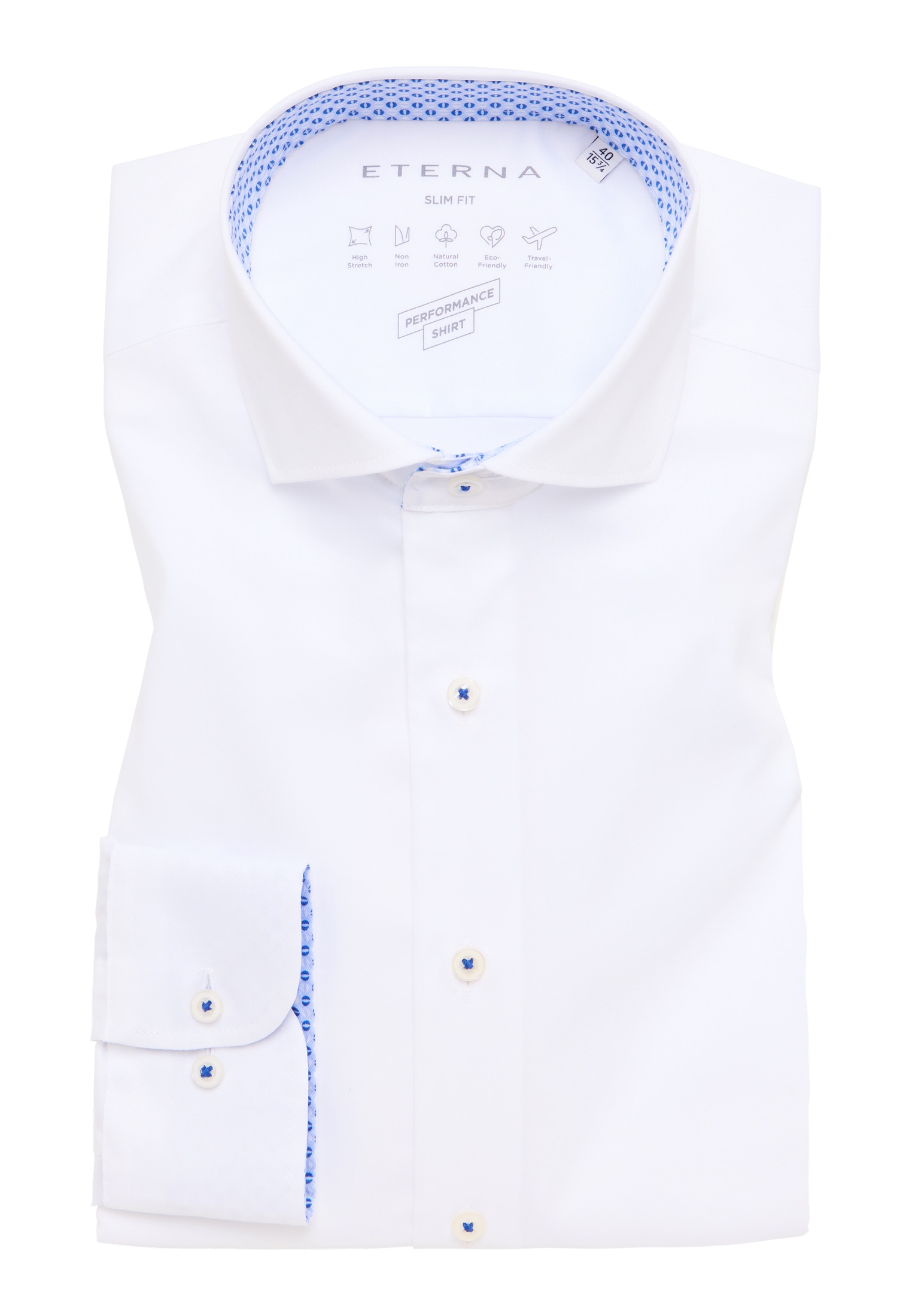 Eterna Langarmhemd »SLIM FIT«