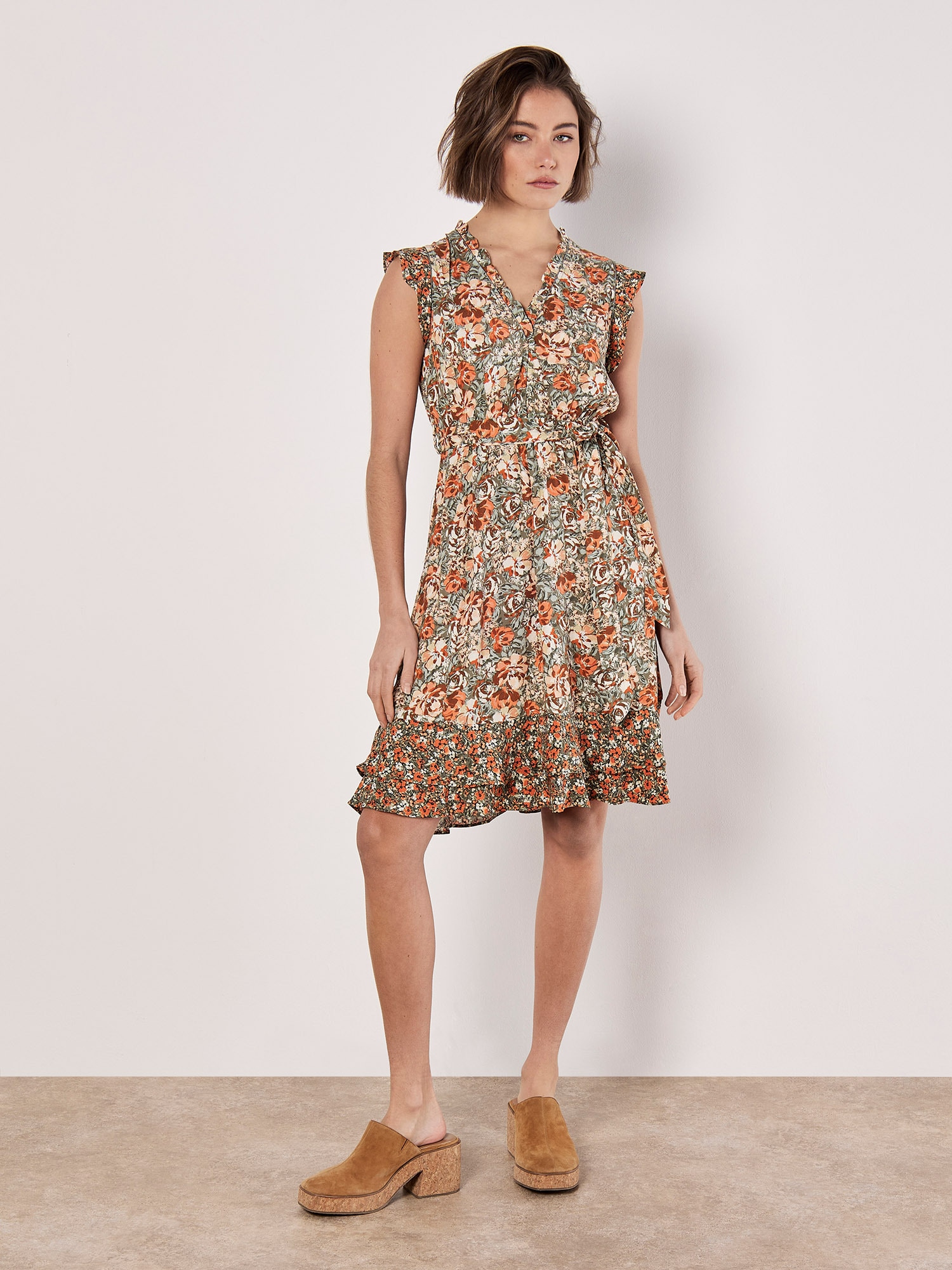 Apricot Minikleid »Minikleid« 2 tlg. mit Rüschen
