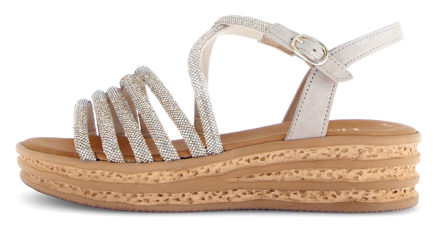 Gabor Keilsandalette, Plateau, Sommerschuh, Riemchensandale mit Best Fitting-Ausstattung