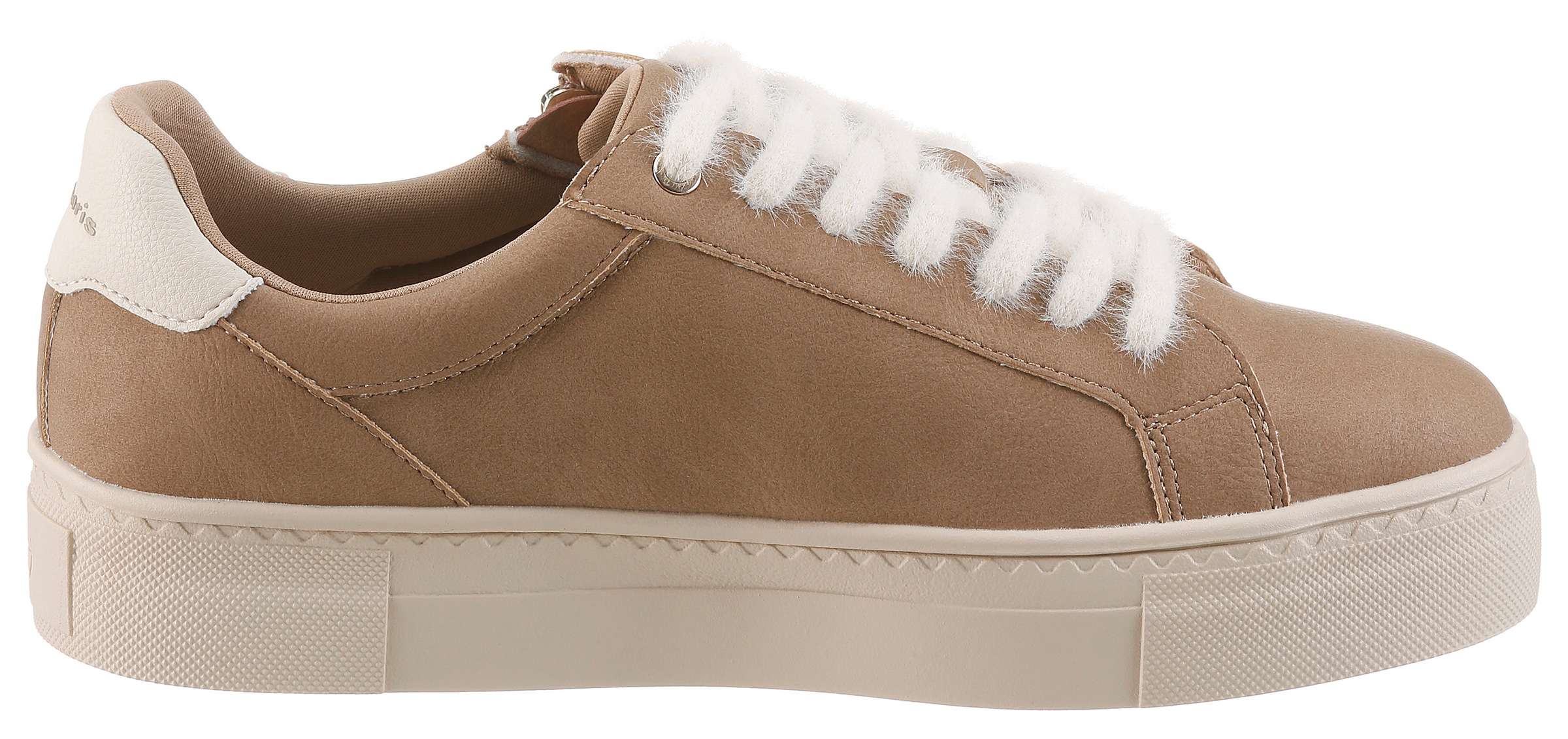 Tamaris Sneaker  Freizeitschuh, Schnürer mit Reißverschluss in veganer Verarbeitung