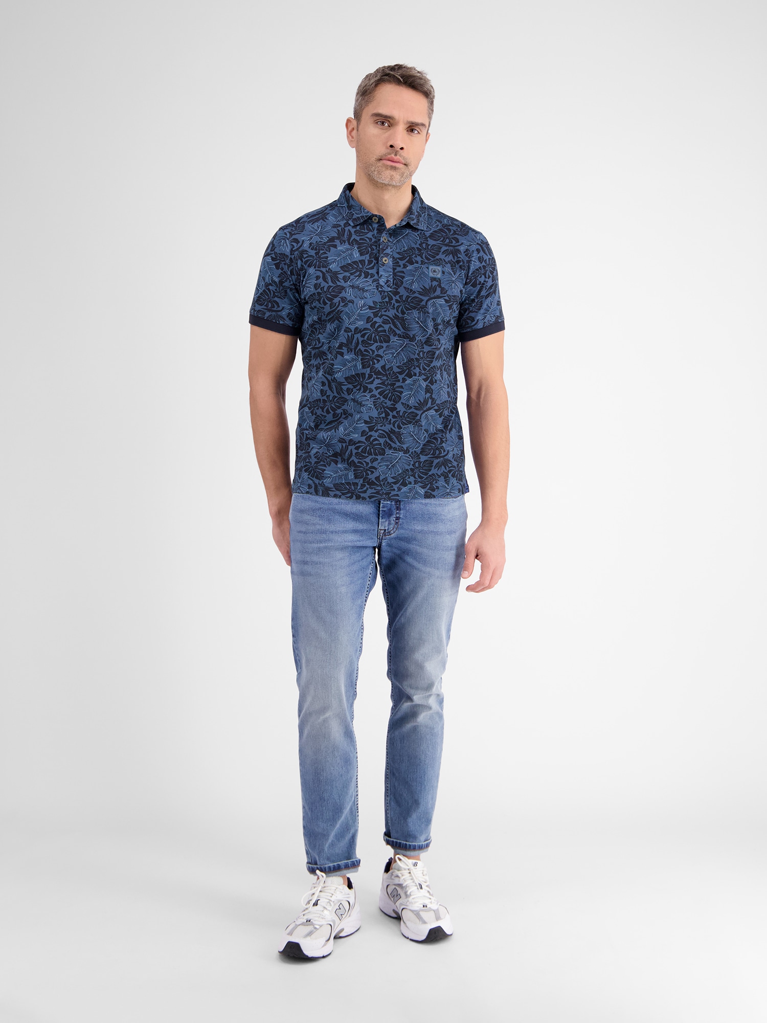 Lerros Poloshirt »LERROS Herren Poloshirt, floral bedruckt«