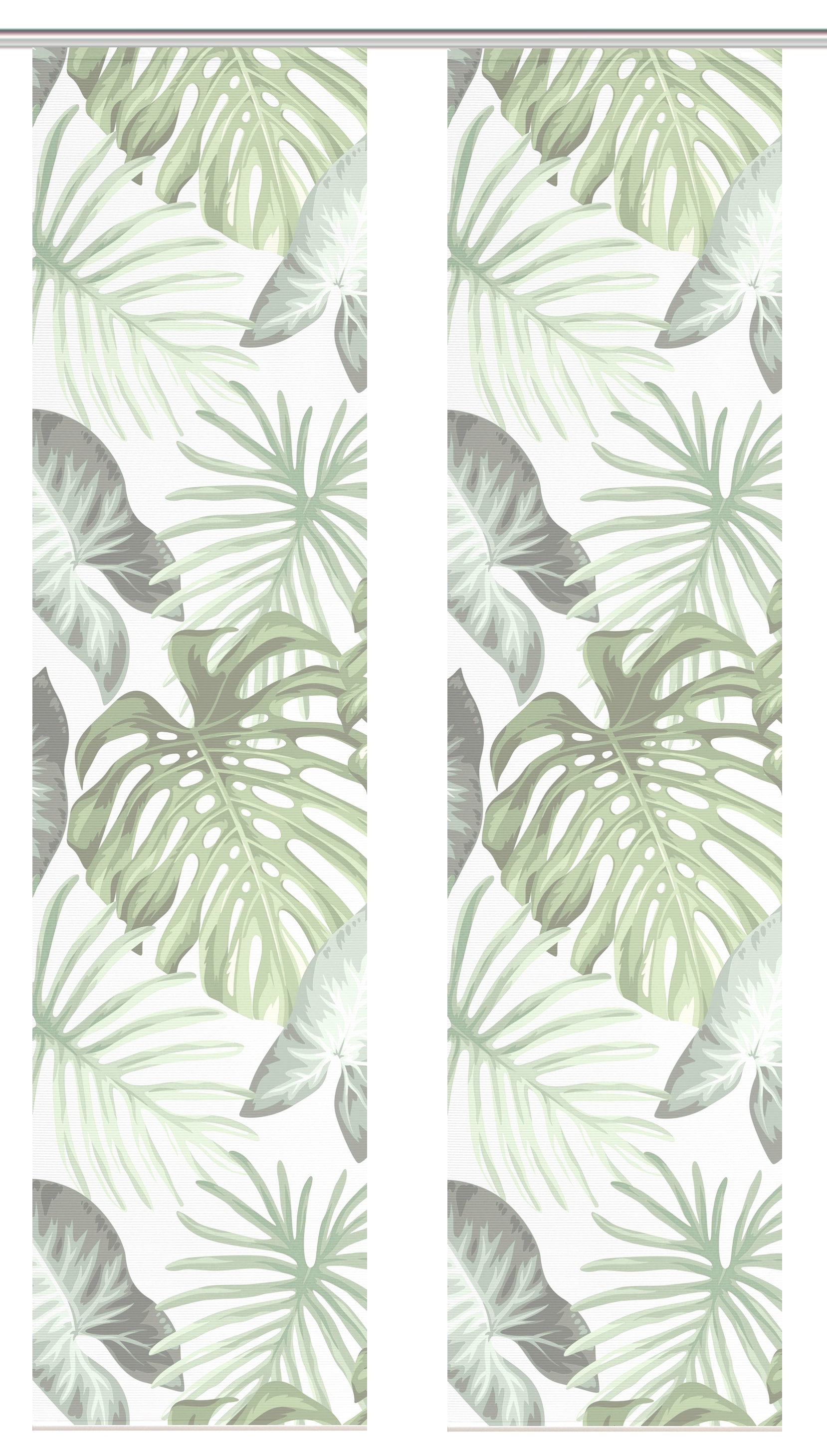 Vision S Schiebegardine »SANJA« Paneelwagen 2 Stk. tlg. Schiebevorhang,Bambusoptik,Digitaldruck,SET