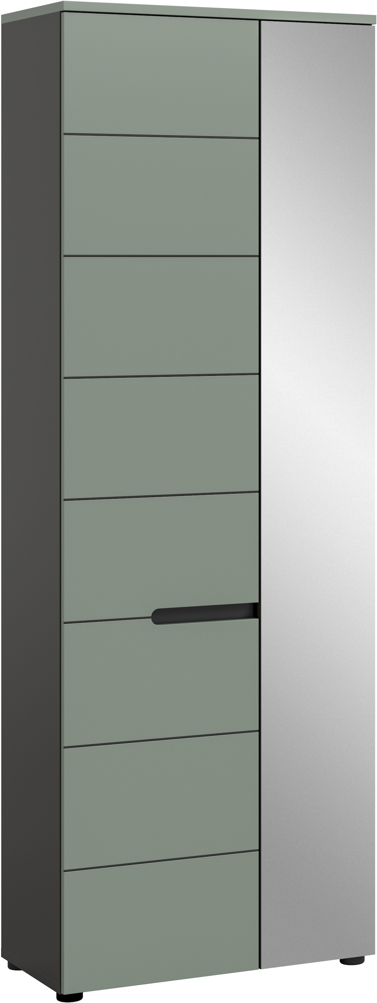 INOSIGN Garderobenschrank »REHAT, TOPSELLER!, Höhe 190cm, 2 Türen, 6 Fächer, 1 Kleiderstange« in verschiedenen Farben erhältlich, 1 Stk. tlg. Garderobe, Flurschrank, Dielenschrank, Kleiderschrank, Garderobenmöbel