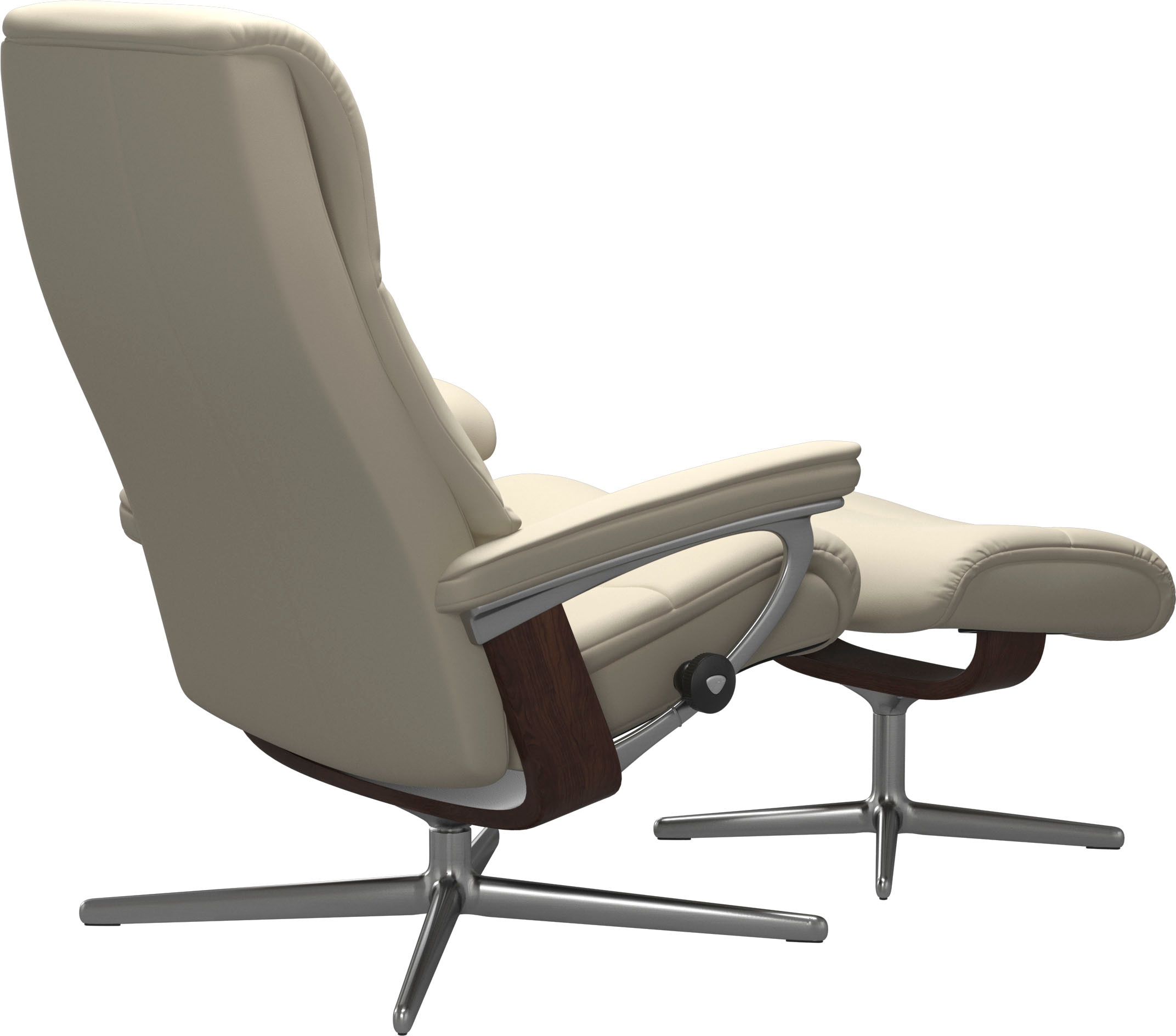 Stressless® Fußhocker »View« mit Cross Base, Größe S, M & L, Holzakzent Braun