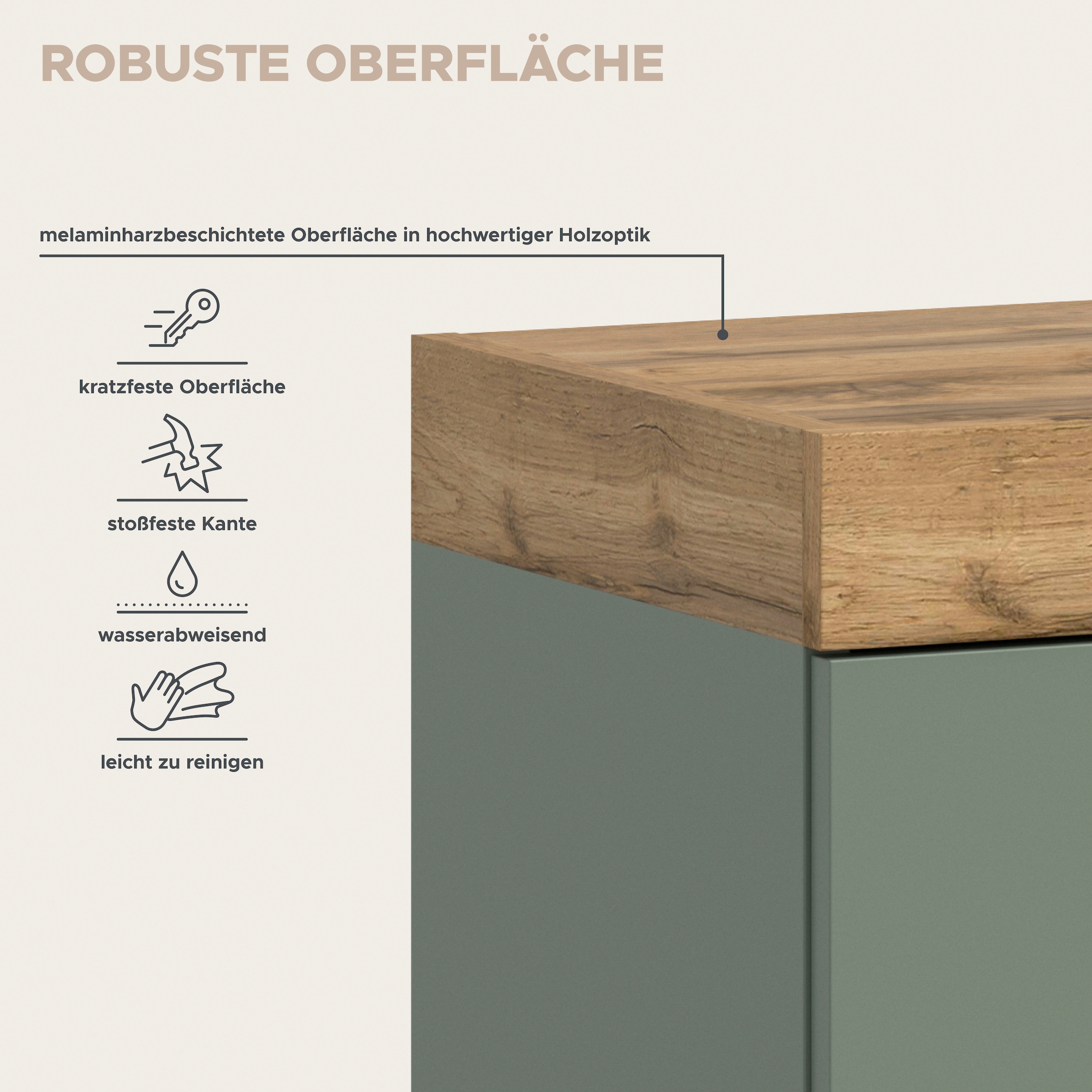 OTTO home Kommode »MAMBO II, Breite 77cm, 2 Türen, 1 Einlegeboden, 1 Schubkasten« 1 Stk. tlg. Kommode, Anrichte, Wohnzimmer, Schlafzimmer