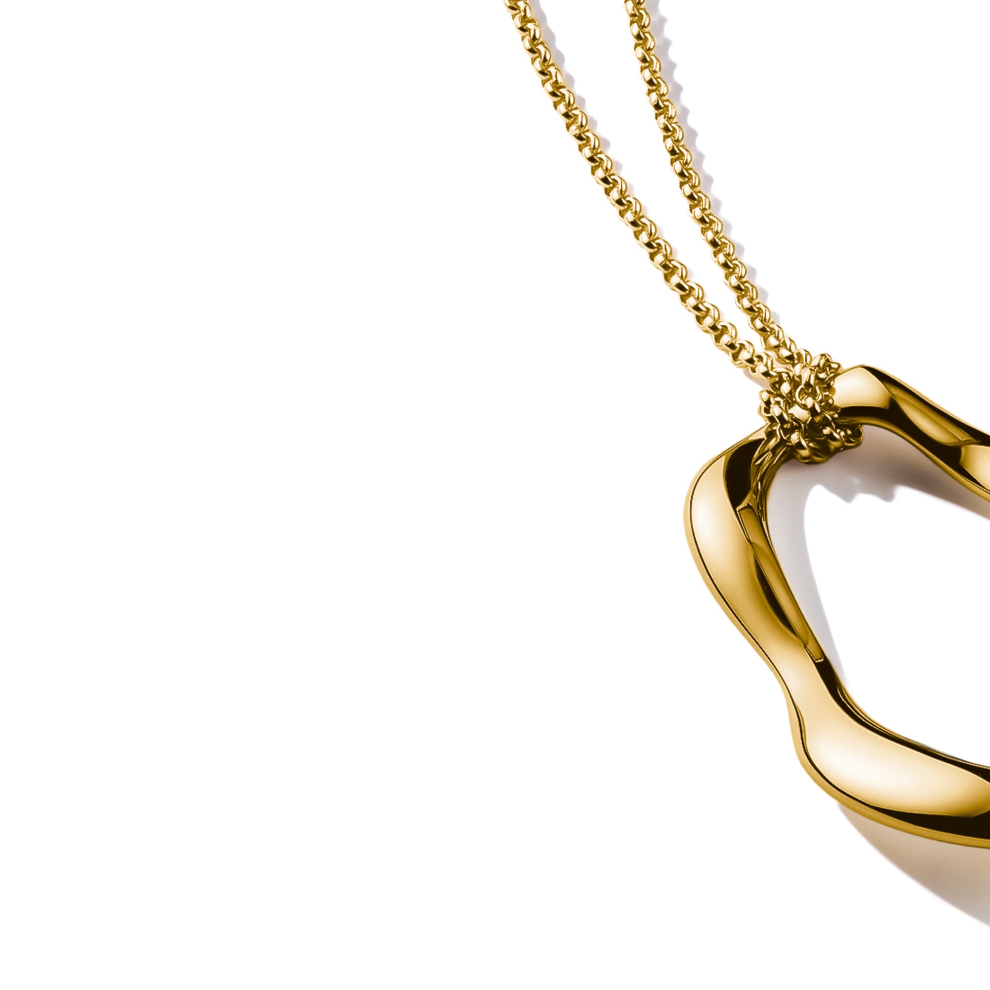 THOMAS SABO Kette mit Anhänger »Natural Beauty Kette mit organisch geformtem Anhänger, Bold Elegance«