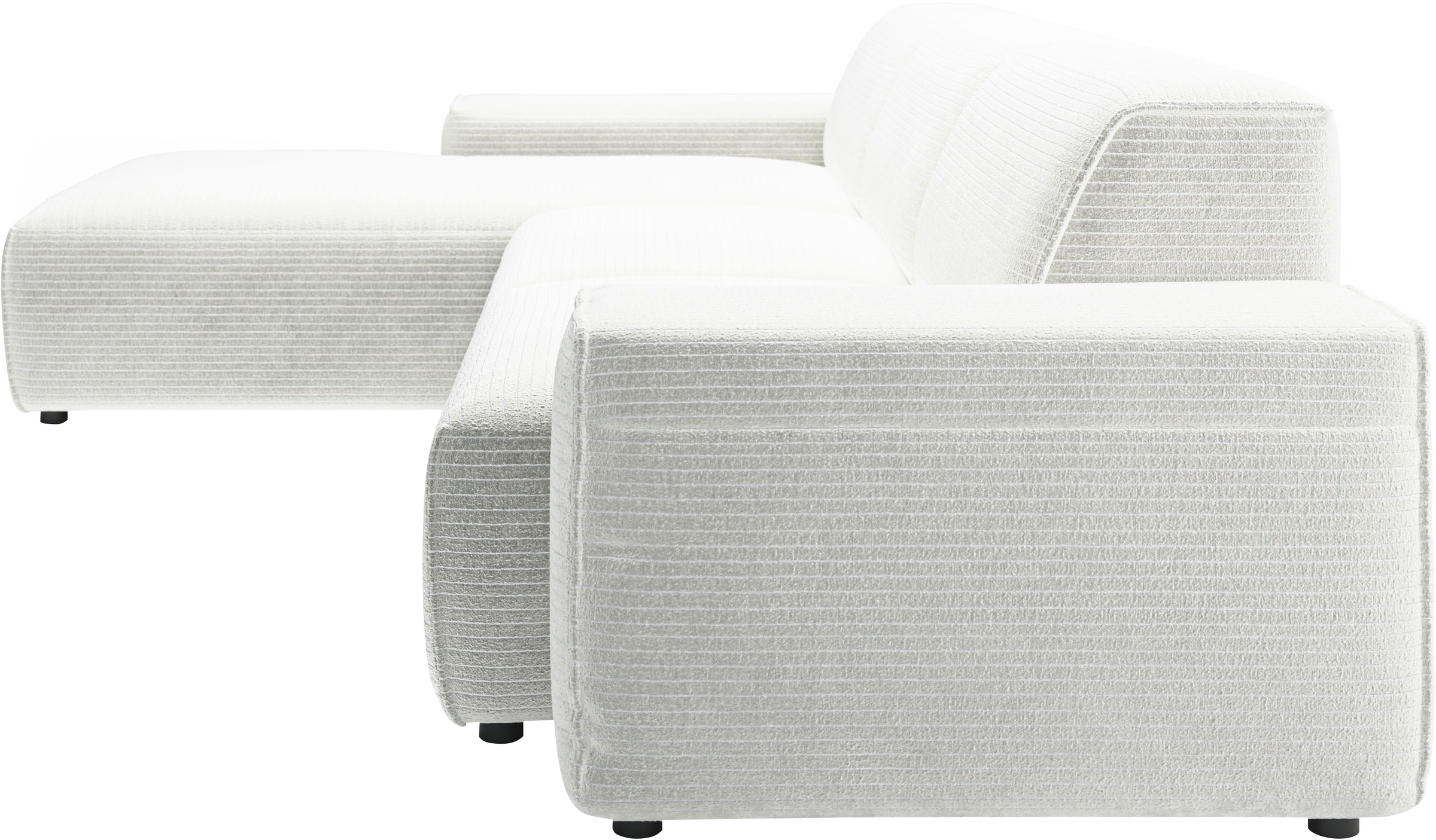 andas Ecksofa »Glimminge auch in Breitcord, Feincord, Bouclé + Easy care-Bezug«, L-Form, Breite 294, Zierkissen
